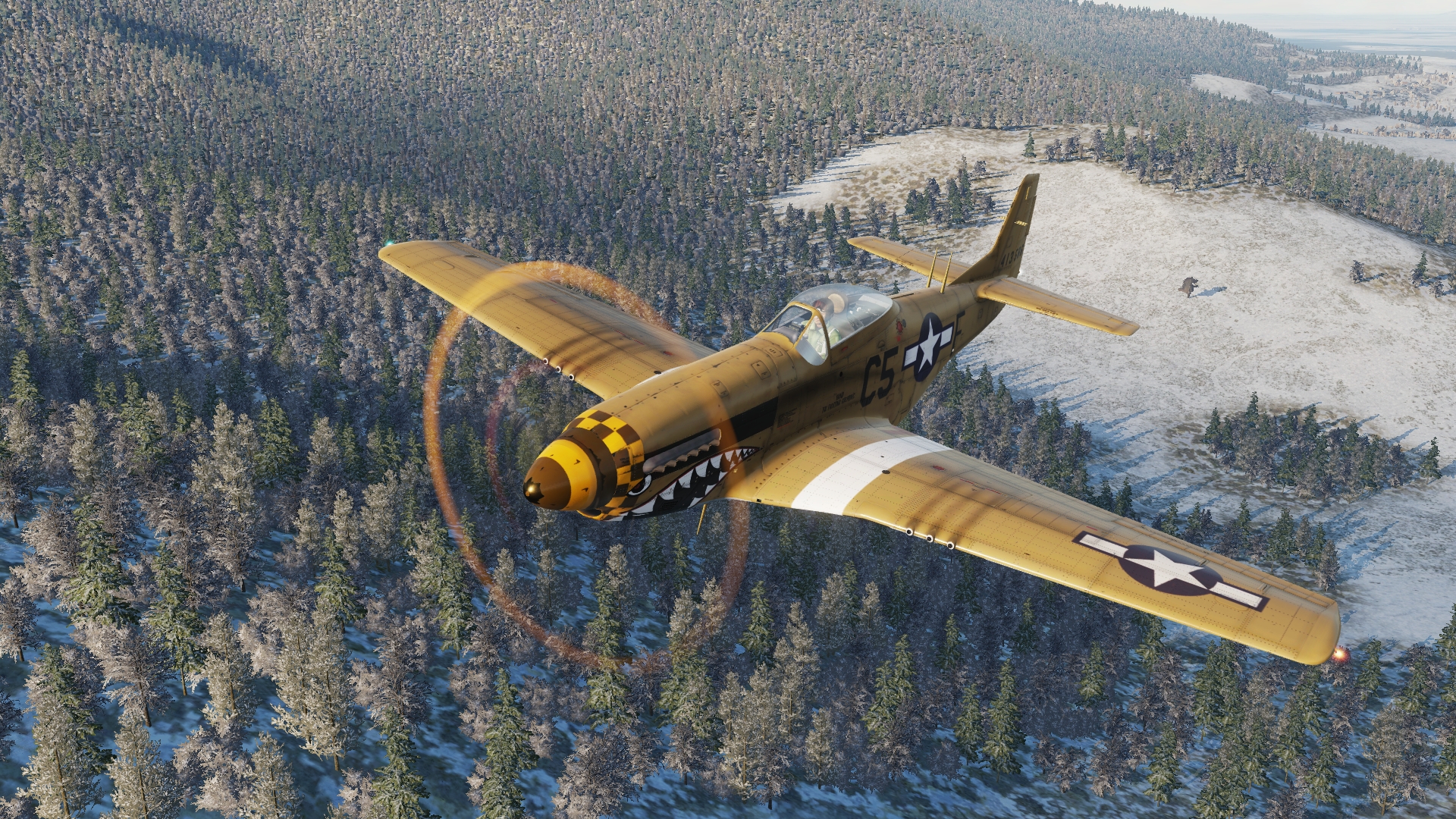 Digital Combat Simulator Dcs World Aircraft Airplane North American P 51 Mustang Video Games 1920x1080