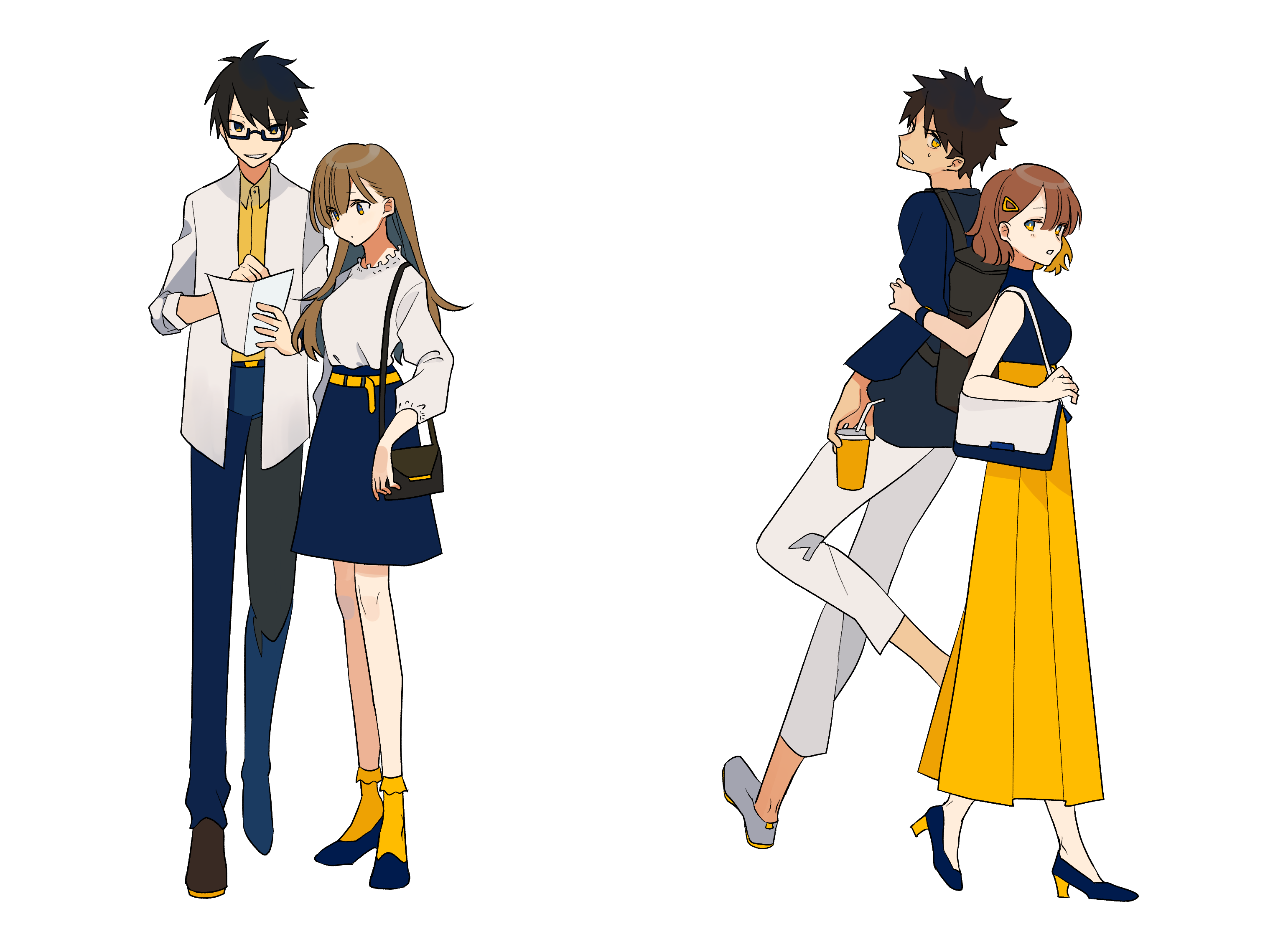 Anime Anime Girls Anime Boys Anime Couple Original Characters 3058x2279