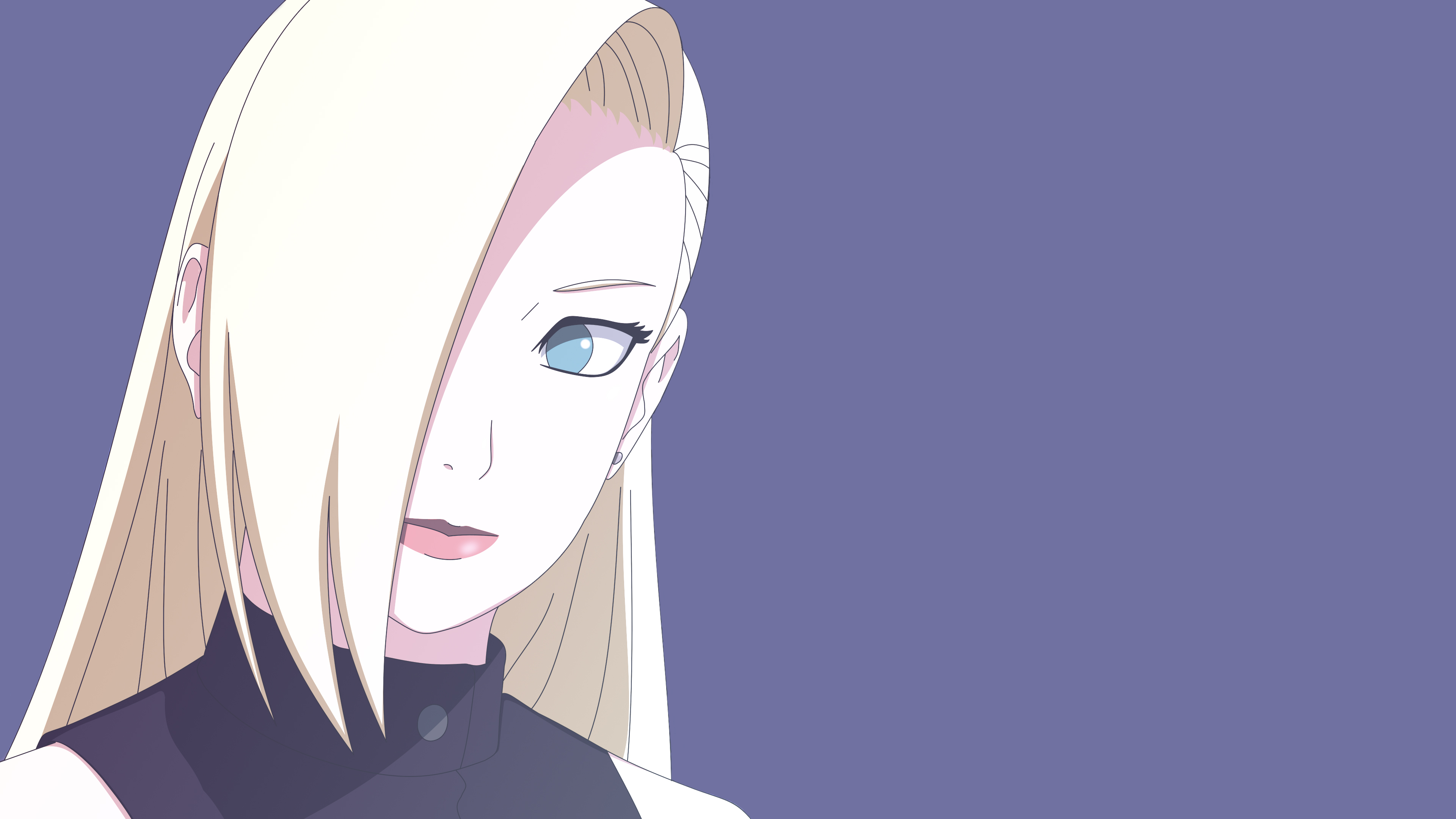 Naruto Anime Anime Girls Blonde Blue Eyes 3840x2160