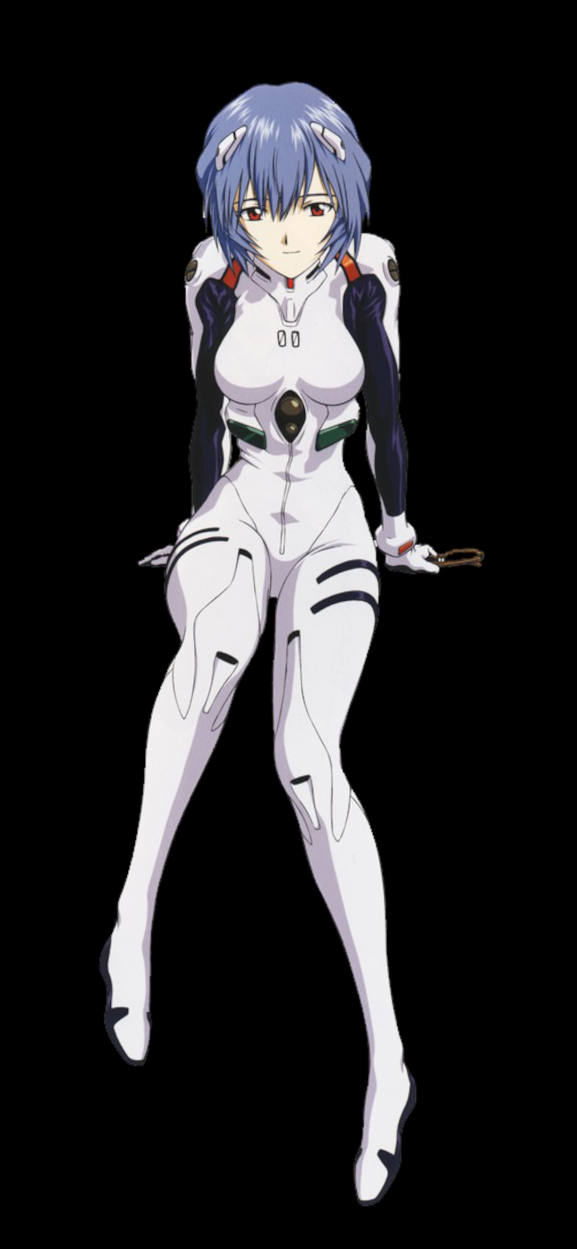 Neon Genesis Evangelion Ayanami Rei Anime Black Background Portrait Display 1170x2532