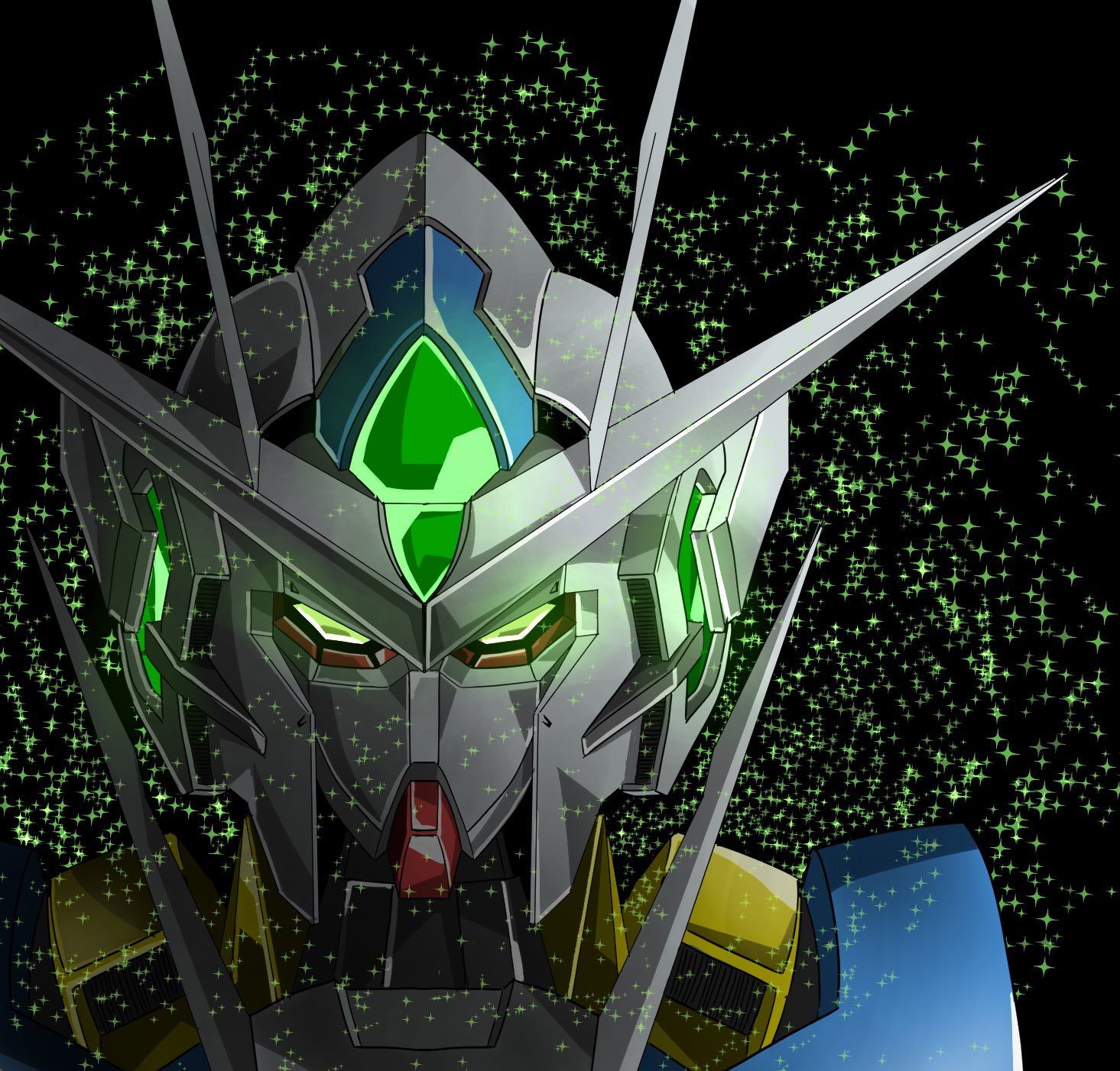 Anime Mech Gundam Mobile Suit Gundam 00 Super Robot Wars 00 Qan T Artwork Digital Art Fan Art 1465x1402