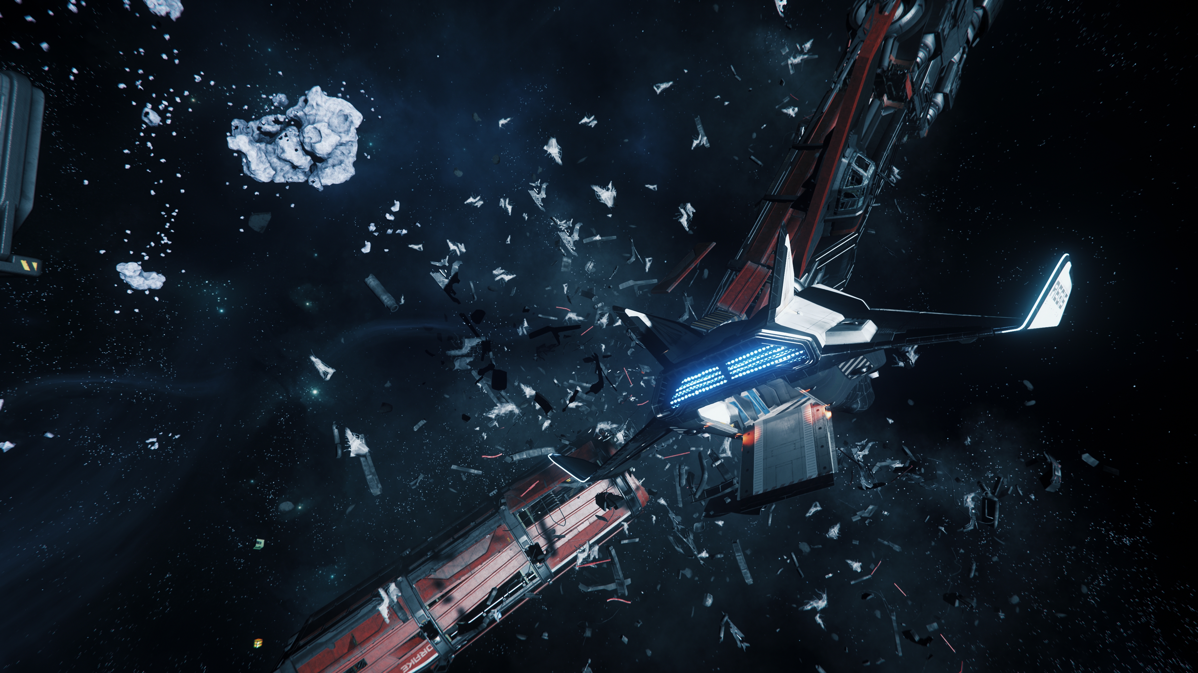 Space Avenger Titan Star Citizen Caterpillar 3840x2160