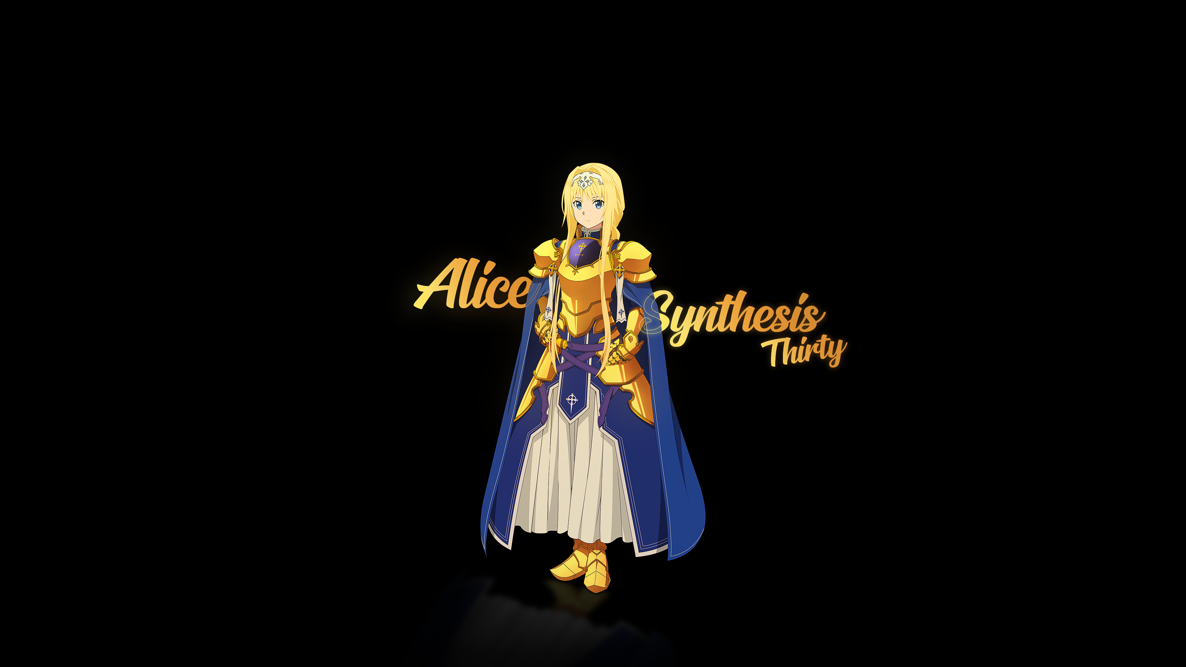 Sword Art Online Sword Art Online Alicization Alice Zuberg Anime Girls Blonde Blue Eyes Armor 3840x2160