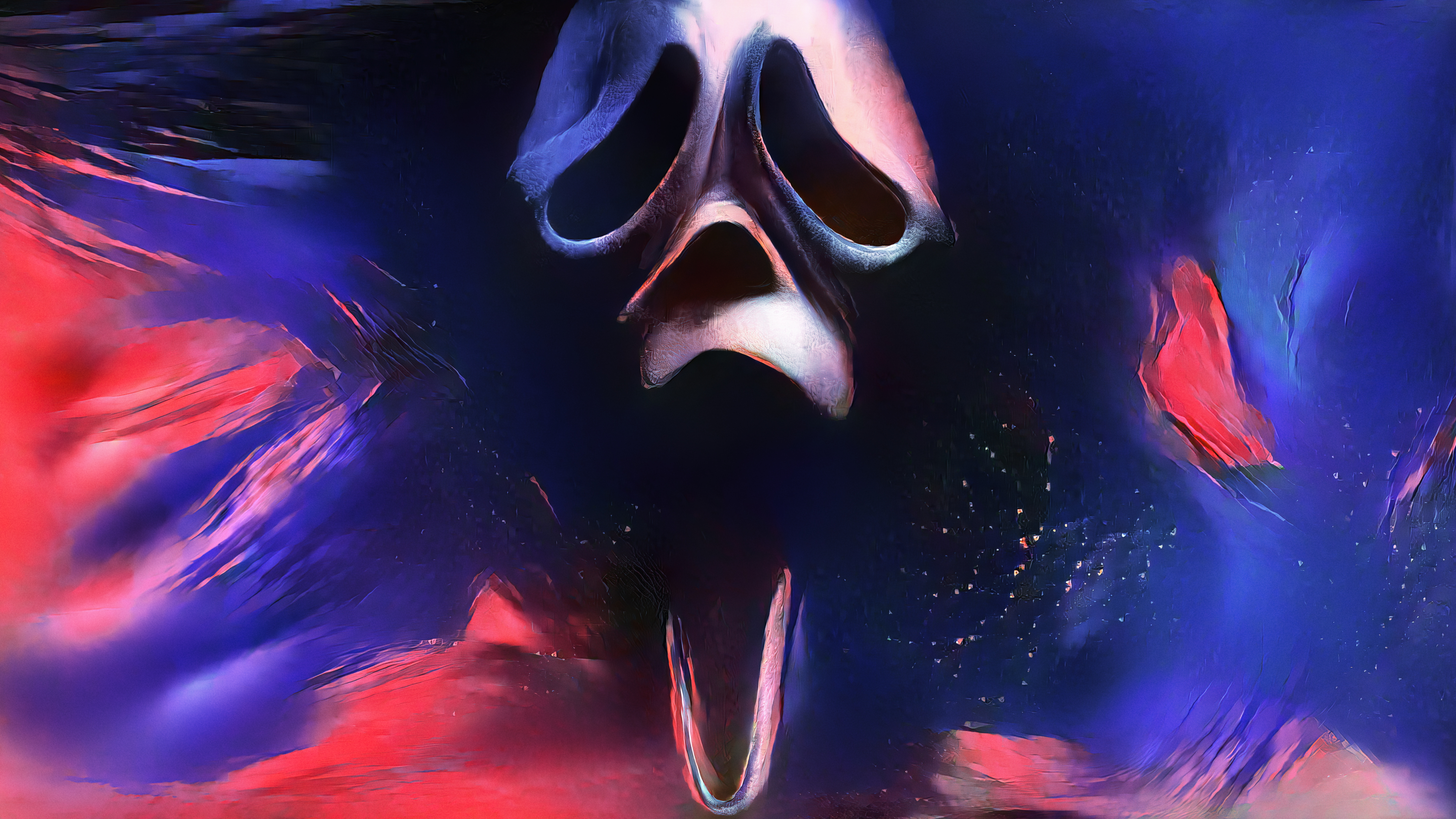 Dar0z Scream Mask Ghostface Movies Horror 5786x3256