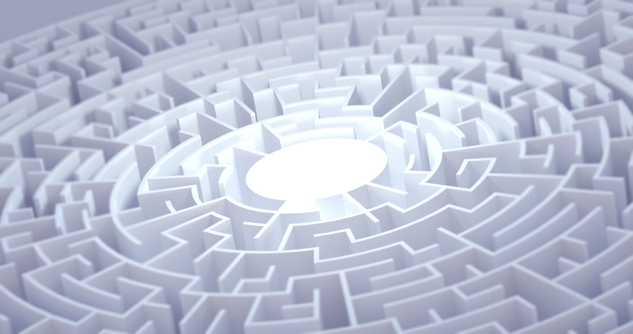 Digital Art Abstract 3D 3D Abstract Maze Circle Blurred CGi 2048x1080