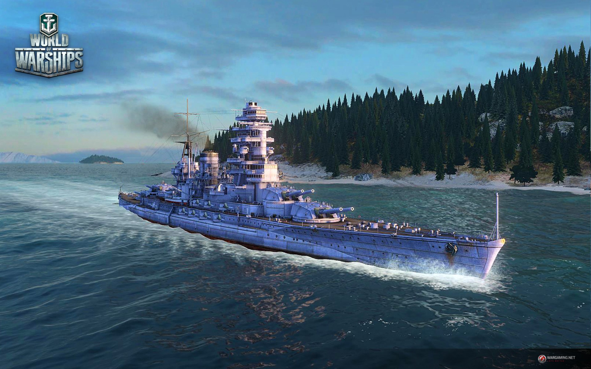 World Of Warships Battleship War Ocean Battle 1920x1200