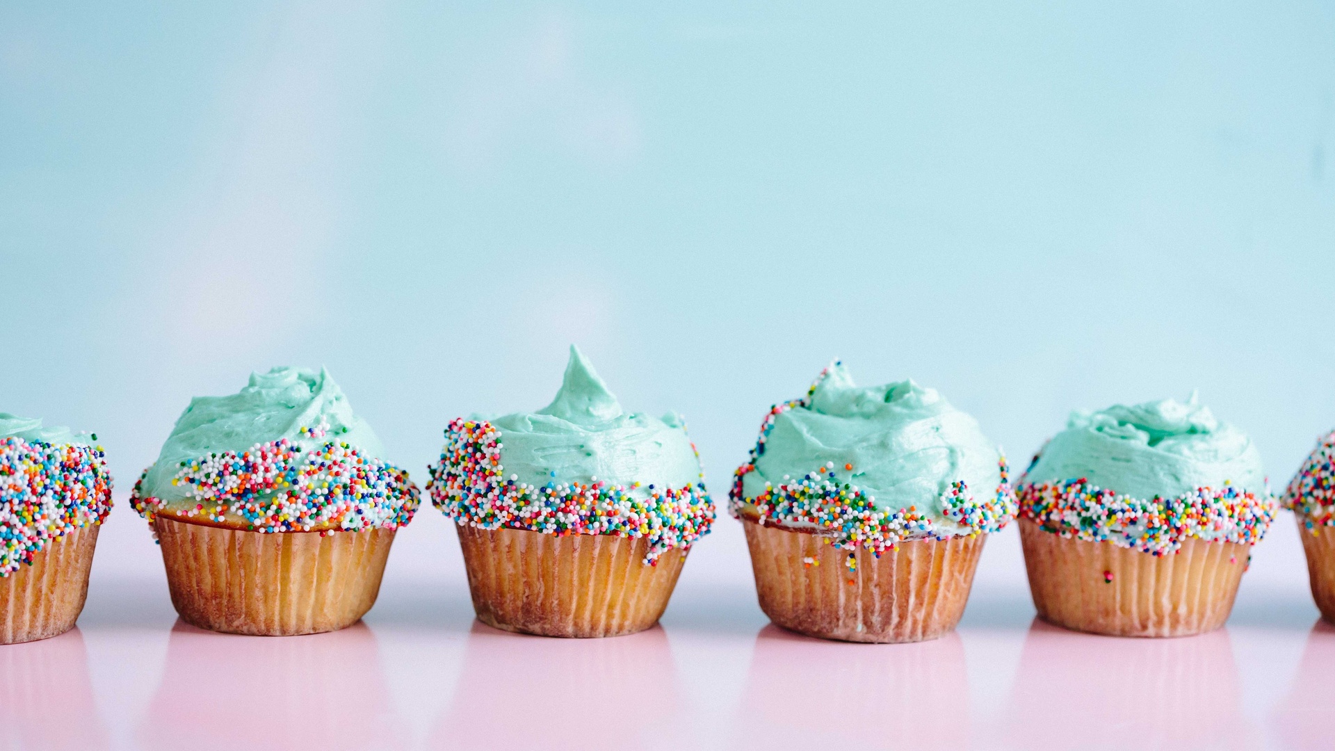 Food Cupcakes Icing Sprinkles 1920x1080