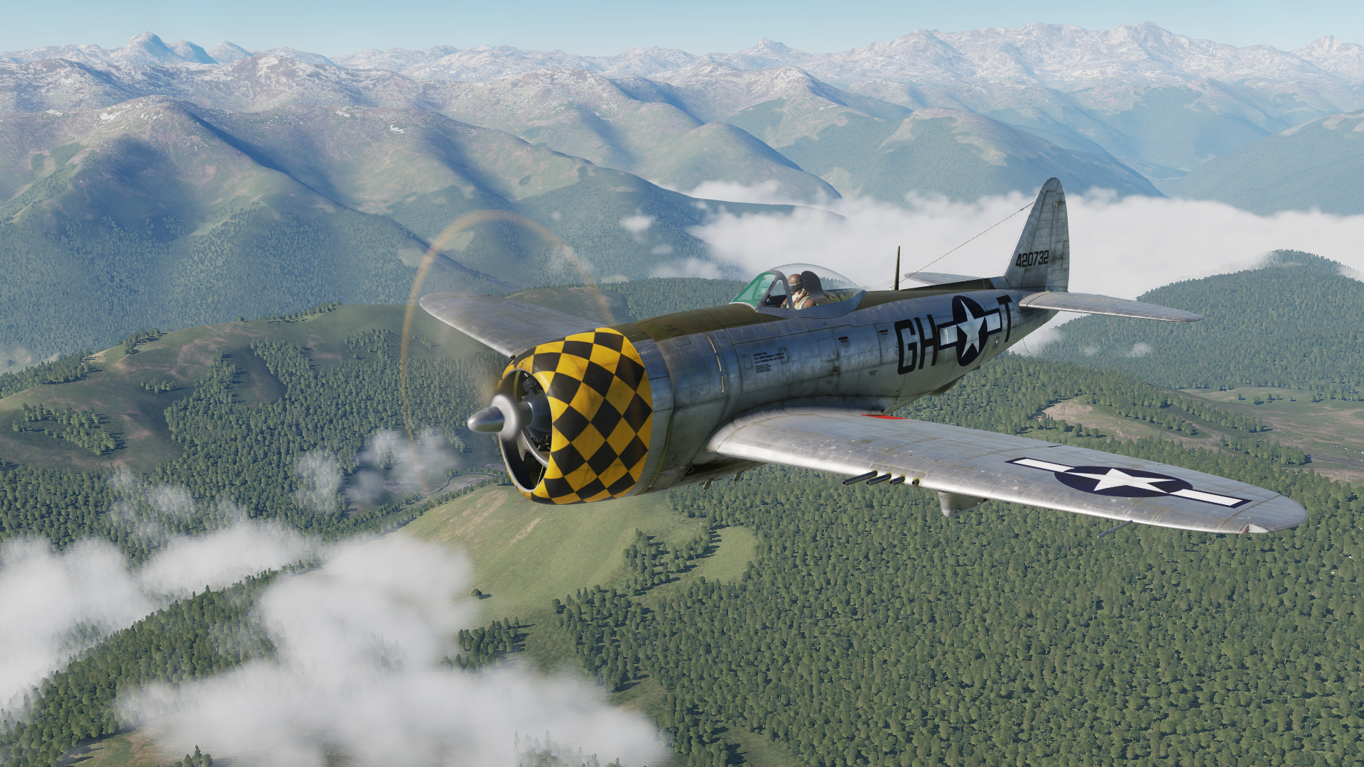 Digital Combat Simulator Dcs World Aircraft Airplane Video Games P 47 Thunderbolt 1920x1080