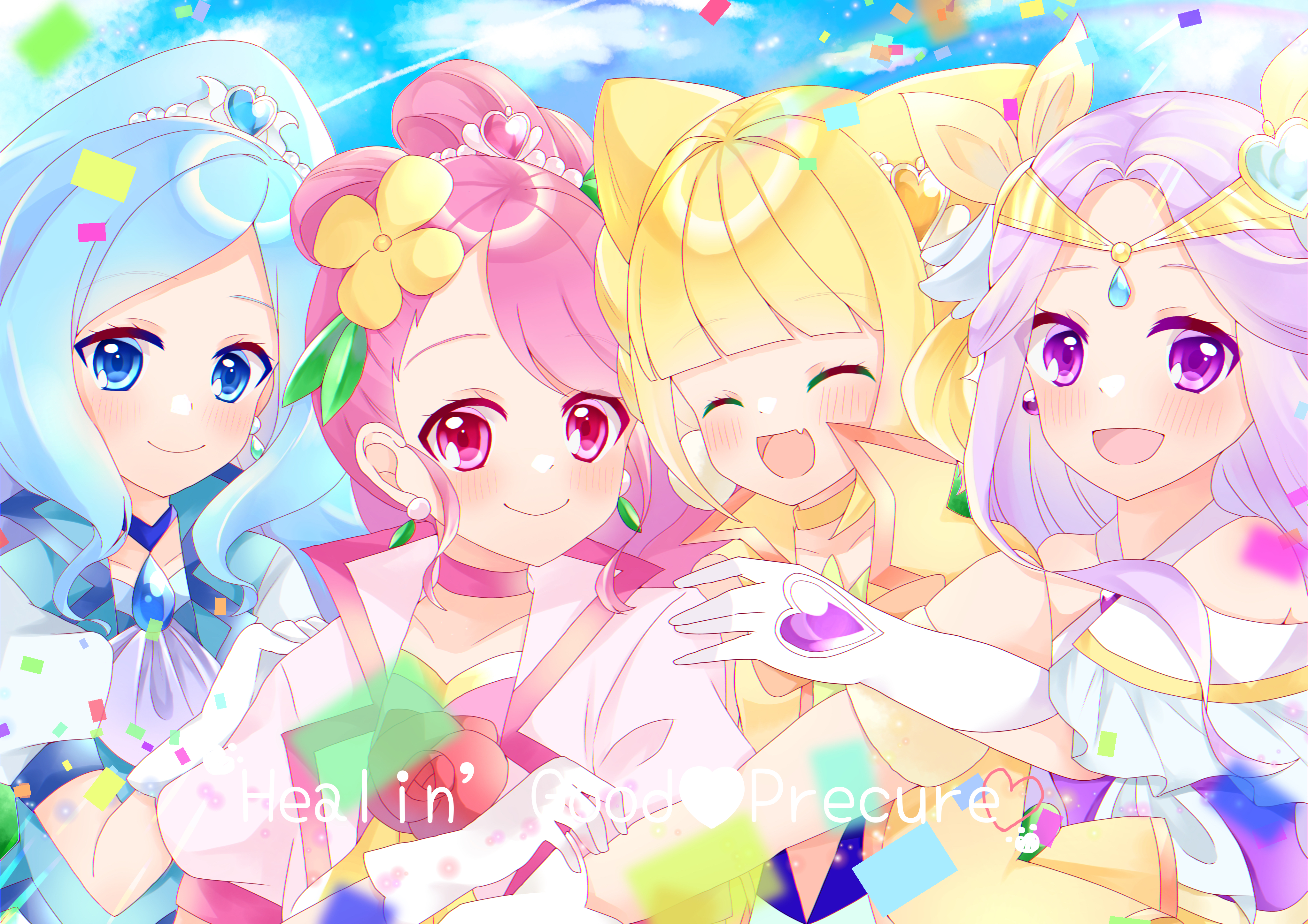 Pretty Cure Healin Good Precure Magical Girls Anime Girls 4093x2894