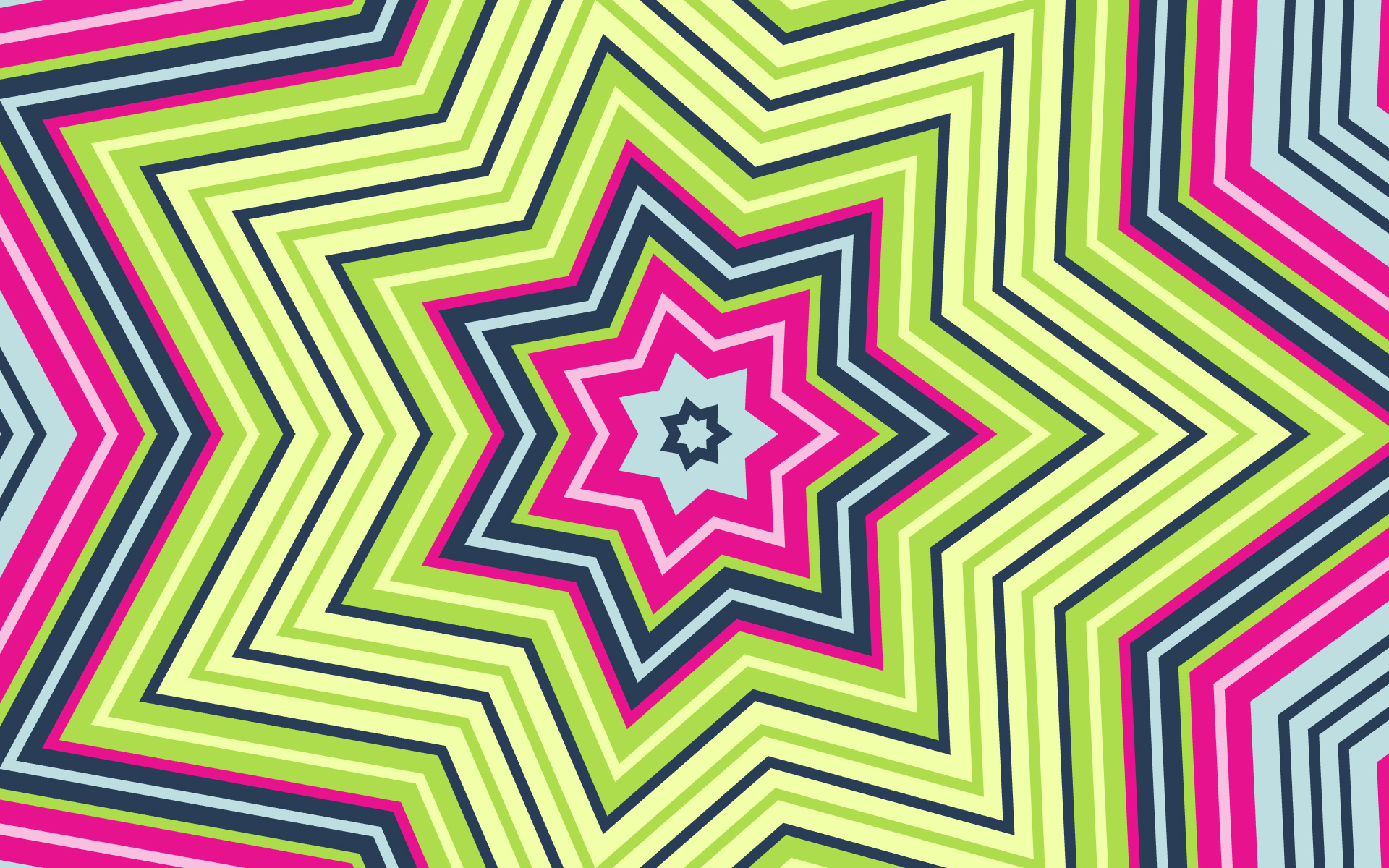 Colorful Colors Pattern Shapes Star 1920x1200