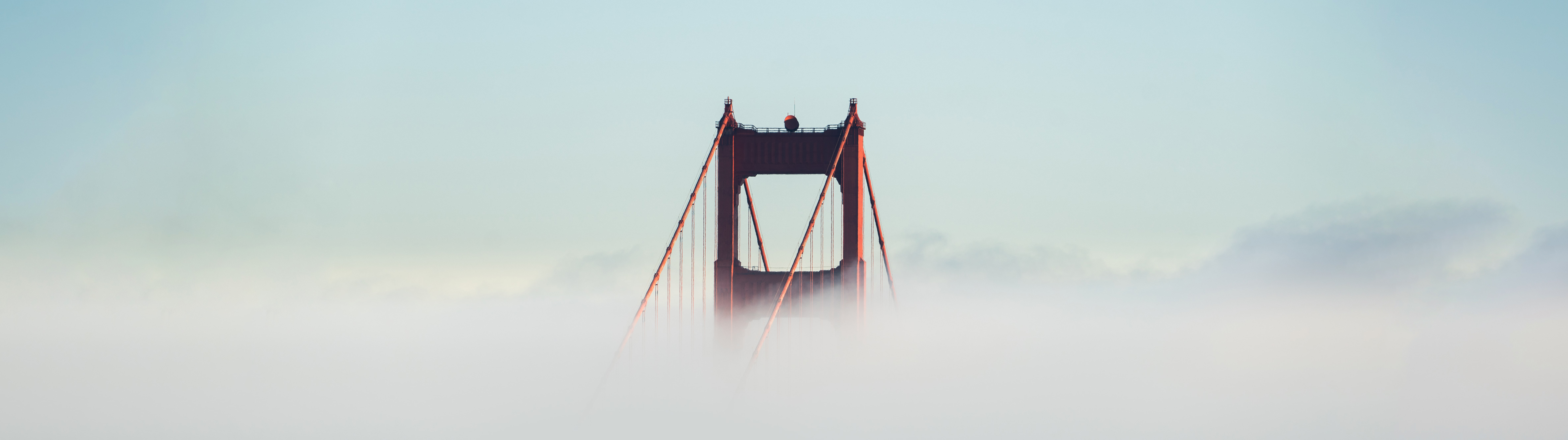 Ultrawide Clouds San Francisco Golden Gate Bridge 5120x1440