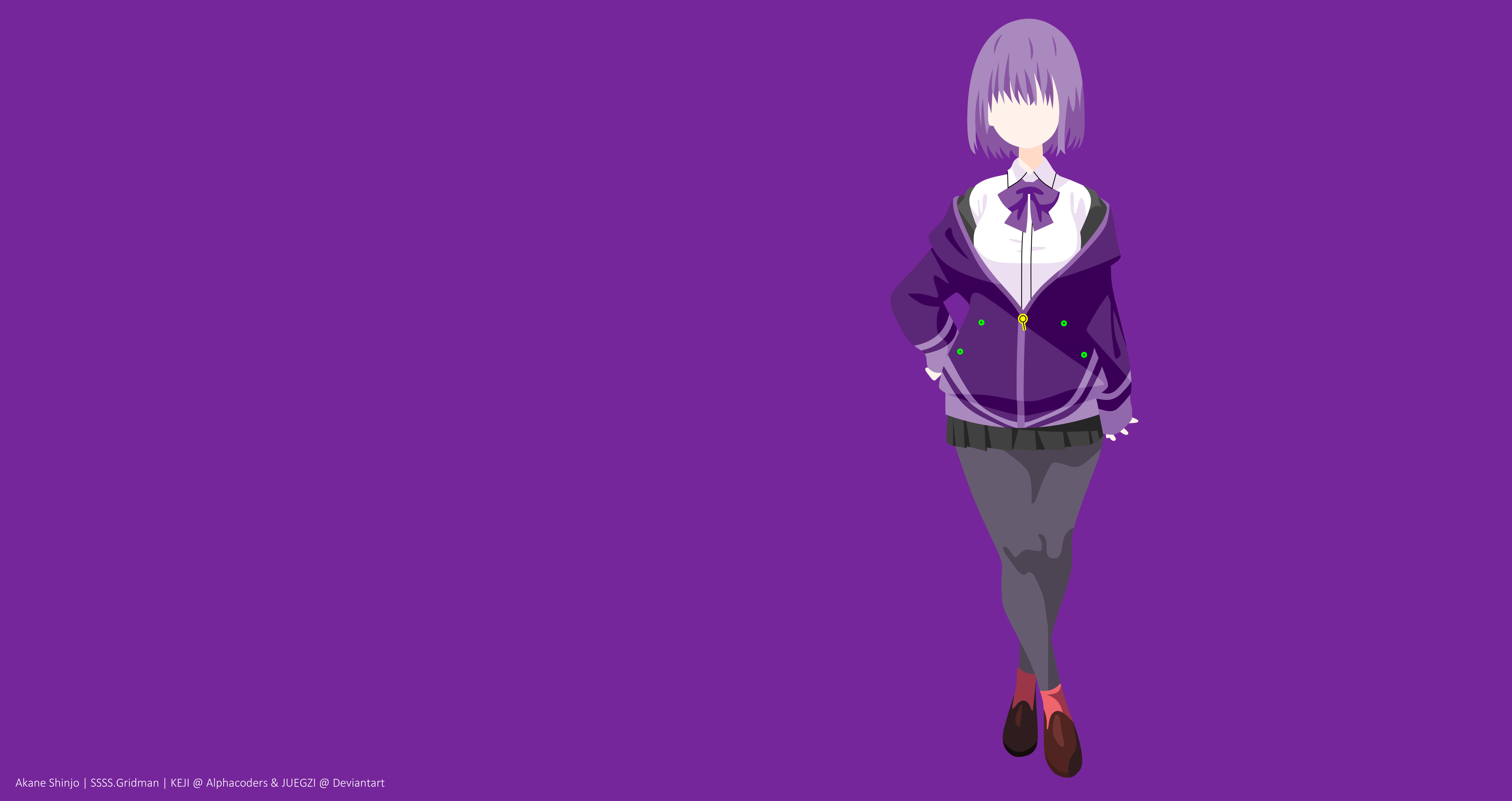 Akane Shinjou Purple Hair Skirt 8500x4500
