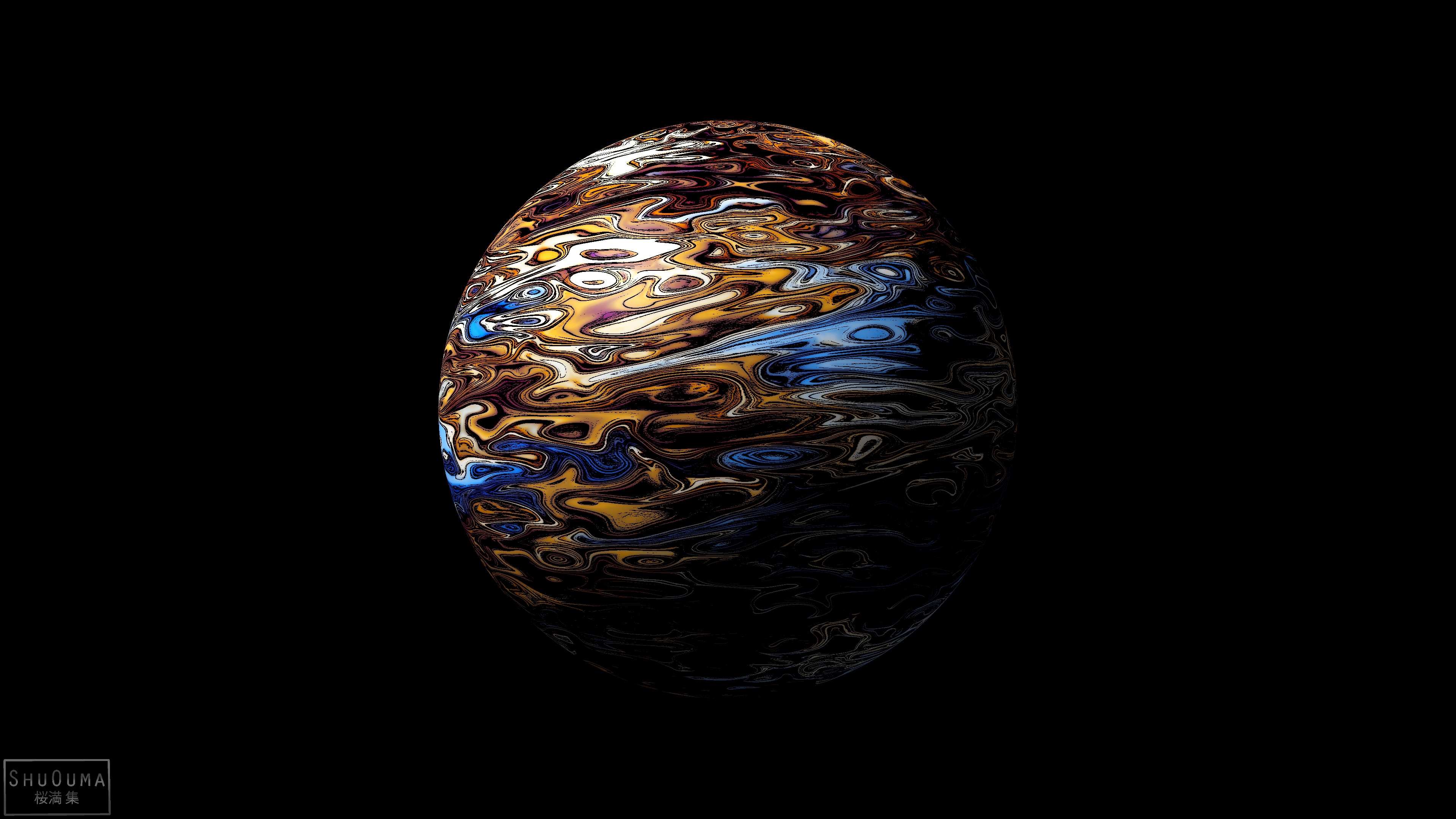 Abstract Sphere 3840x2160
