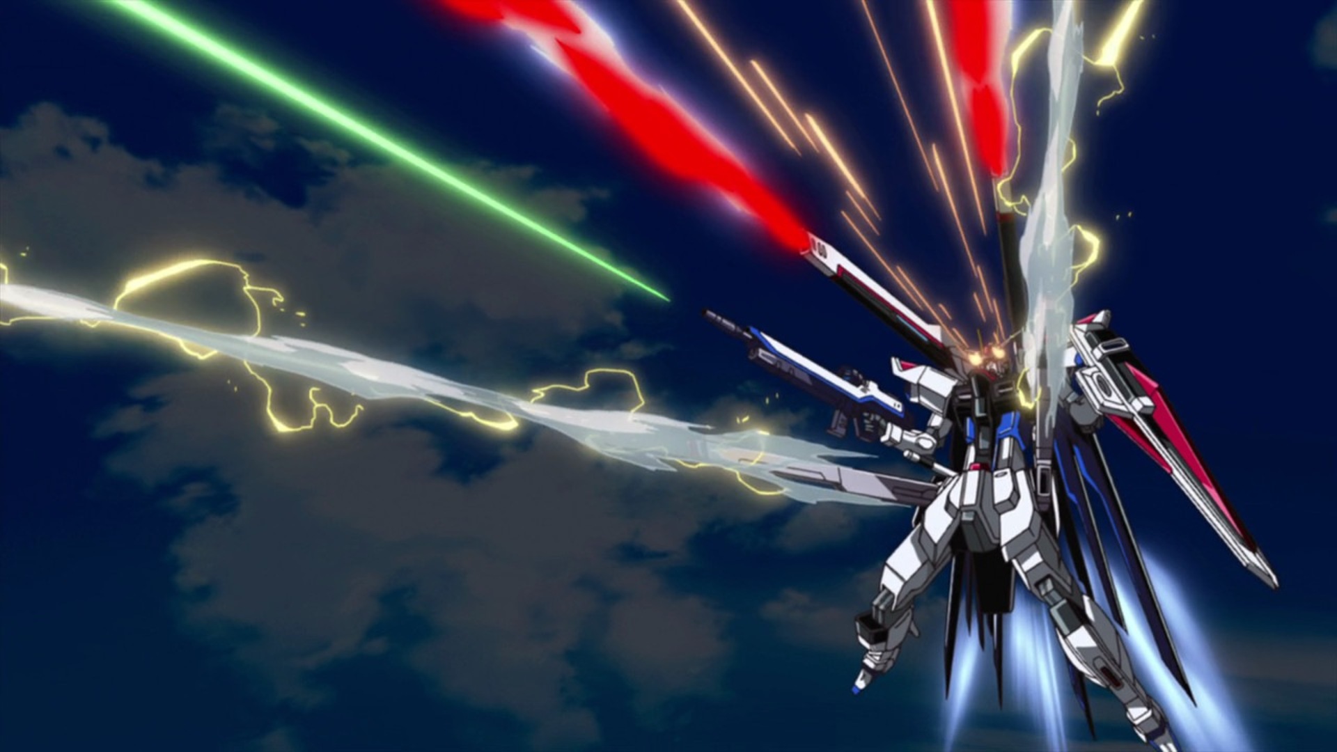 Anime Anime Screenshot Gundam Mechs Super Robot Wars Mobile Suit Gundam SEED Freedom Gundam Artwork  1920x1080