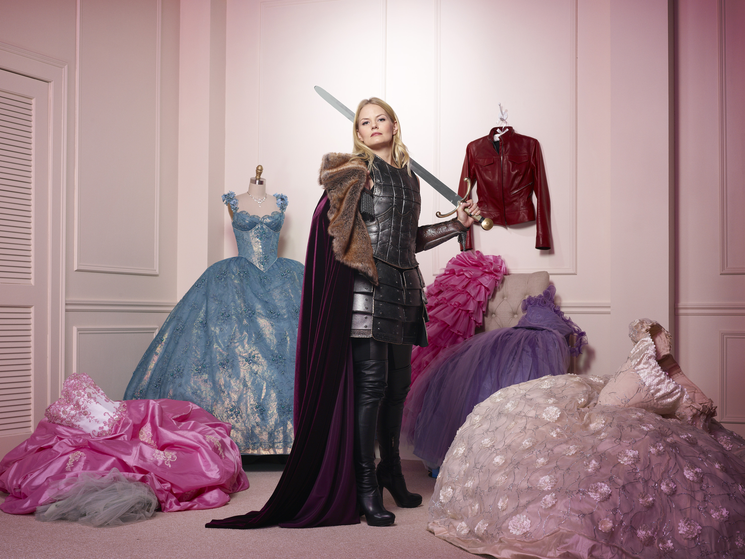 Jennifer Morrison Once Upon A Time TV Fantasy Girl Princess Armor Armored Woman Girl In Armor Actres 3000x2250