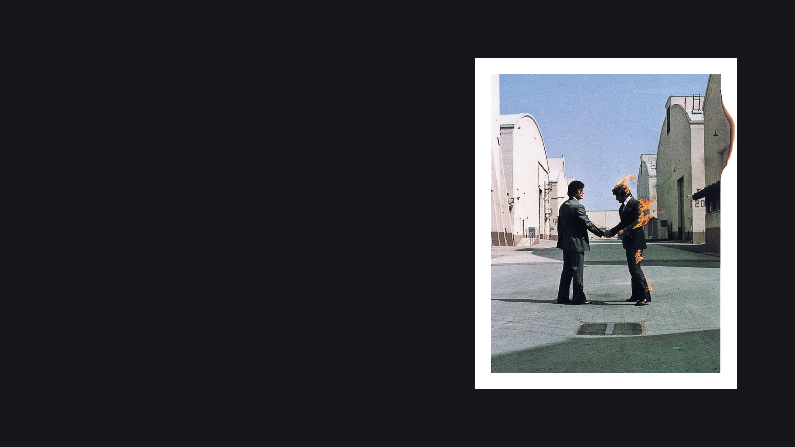Black Background Pink Floyd Wish You Were Here Album Covers Cover Art 2560x1440