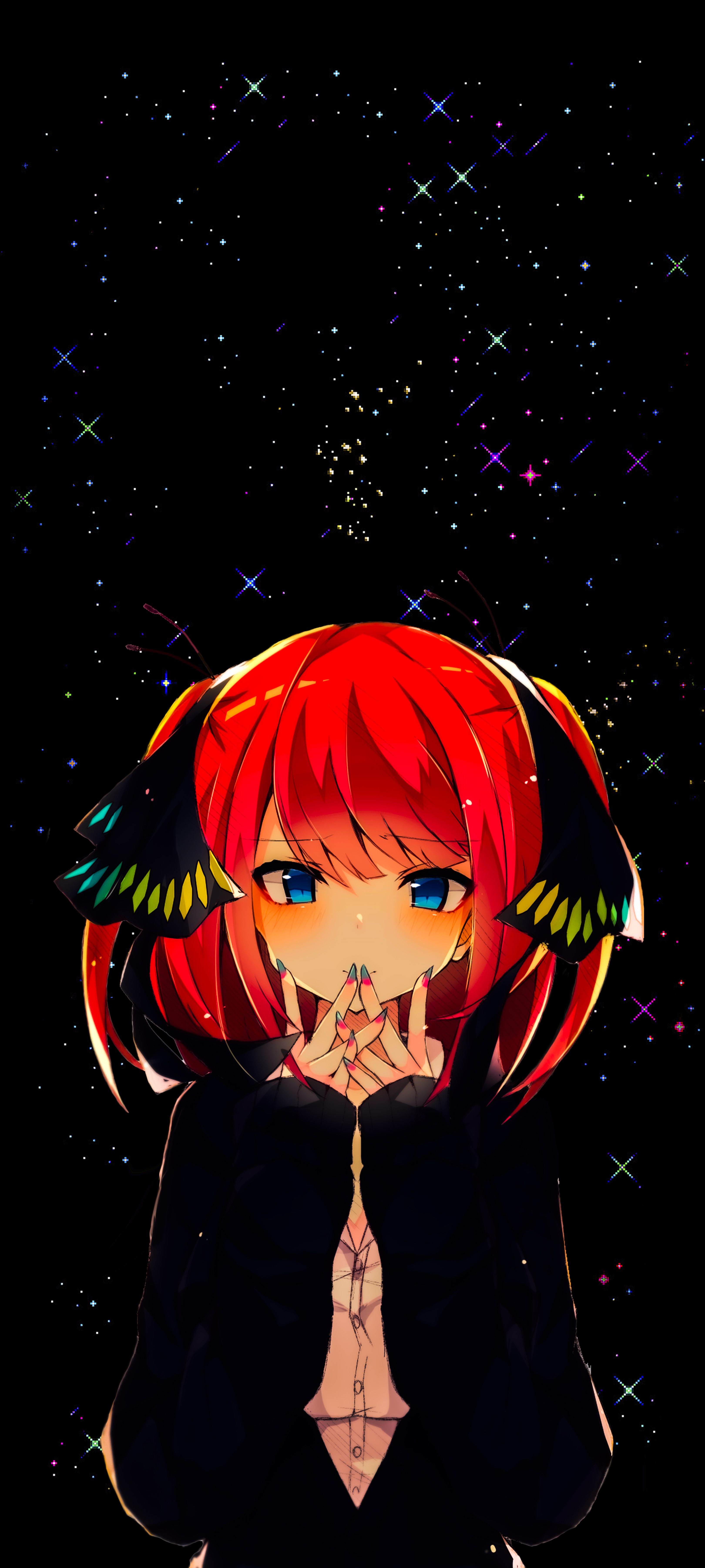 Nakano Nino Anime Girls Stars Space Dark Gotoubun No Hanayome 3240x7200