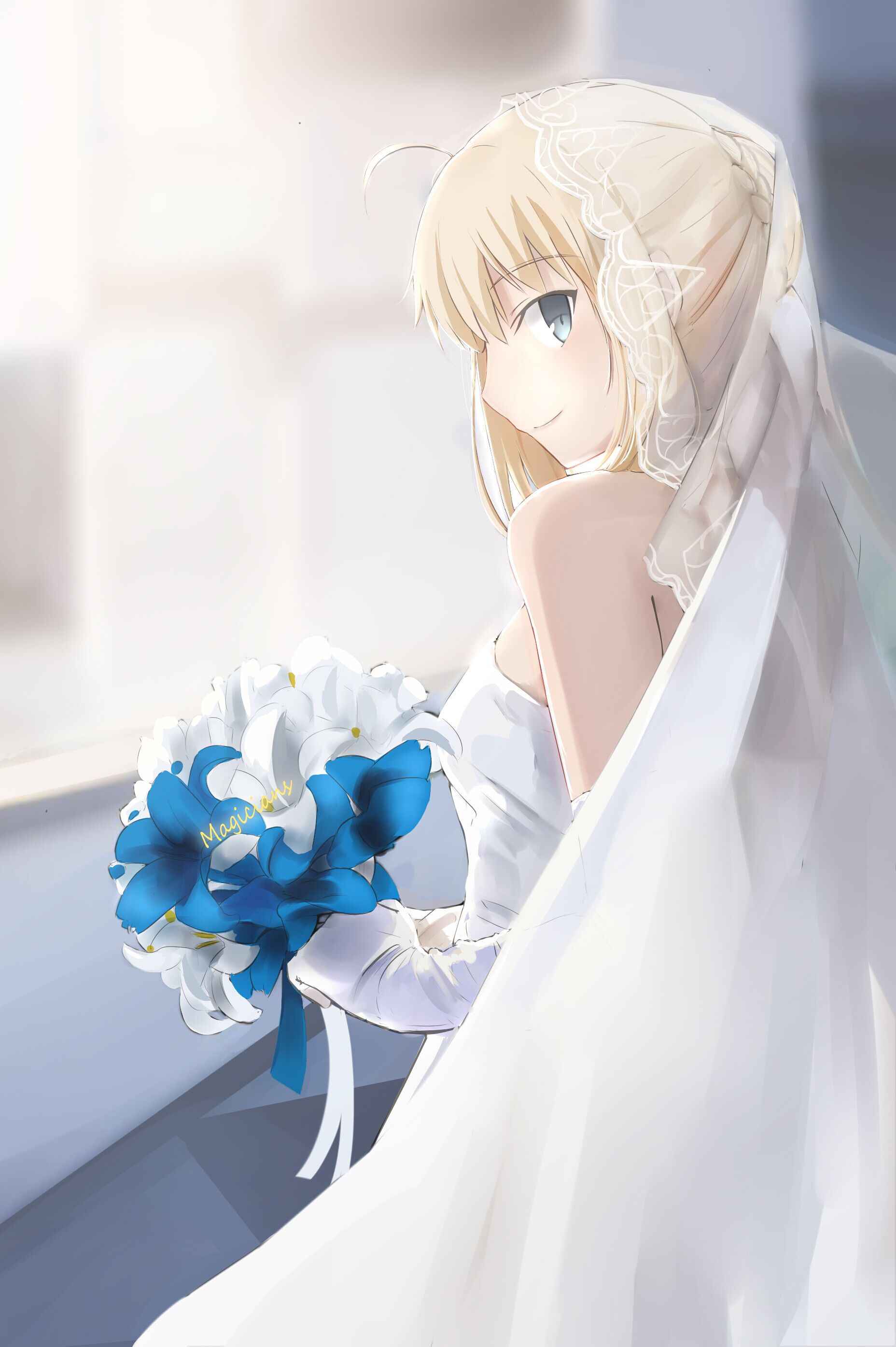 Anime Anime Girls Wedding Dress Weddings Fate Series Fate Stay Night Fate Grand Order Artoria Pendra 1856x2790