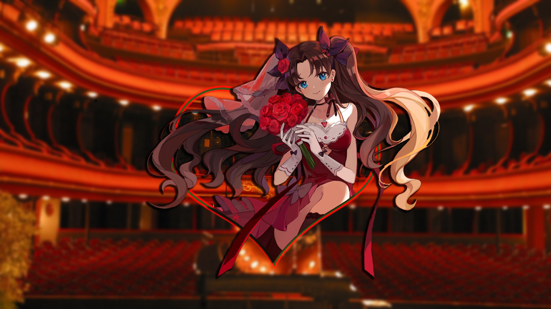 Tohsaka Rin Concert Hall Rose Fate Series Picture In Picture 1920x1080