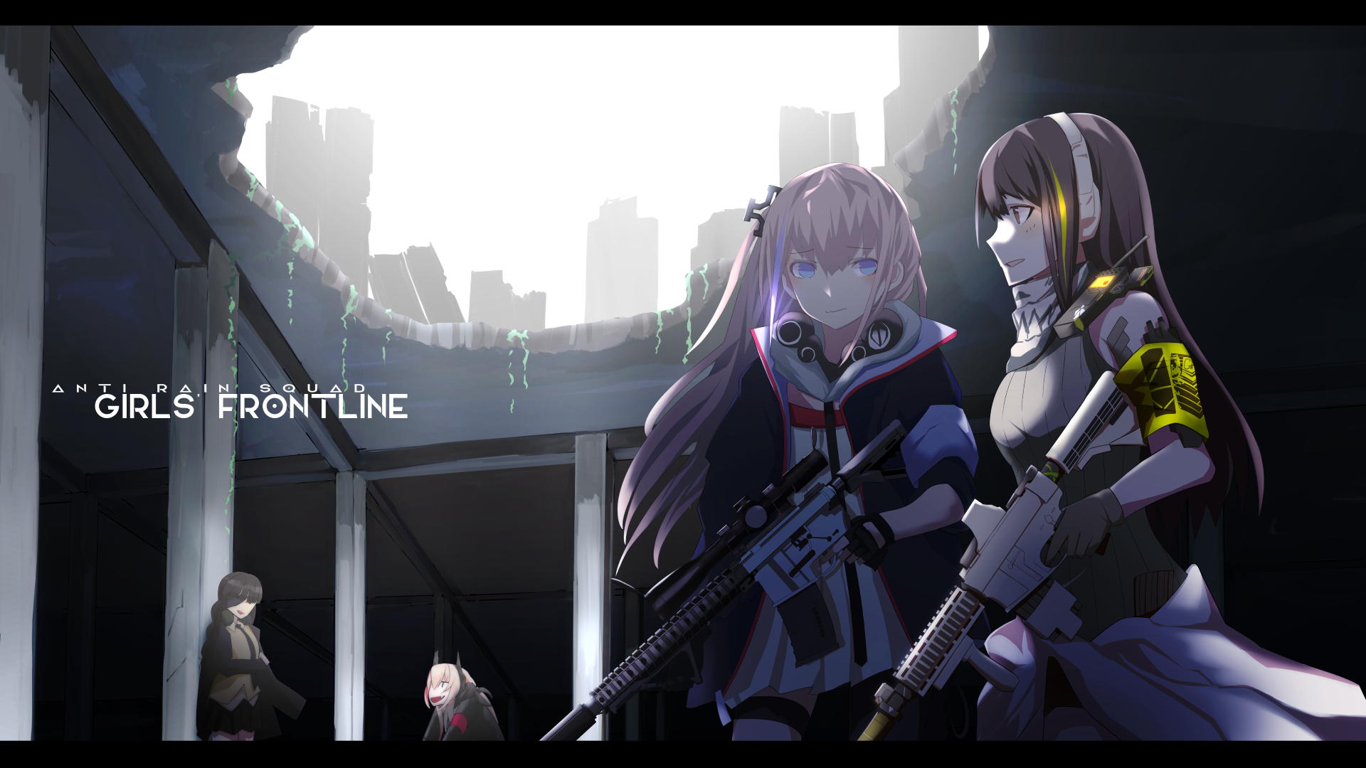 Anime Anime Girls Girls Frontline M4A1 Girls Frontline M16a1 Girls Frontline ST AR 15 Girls Frontlin 1920x1080