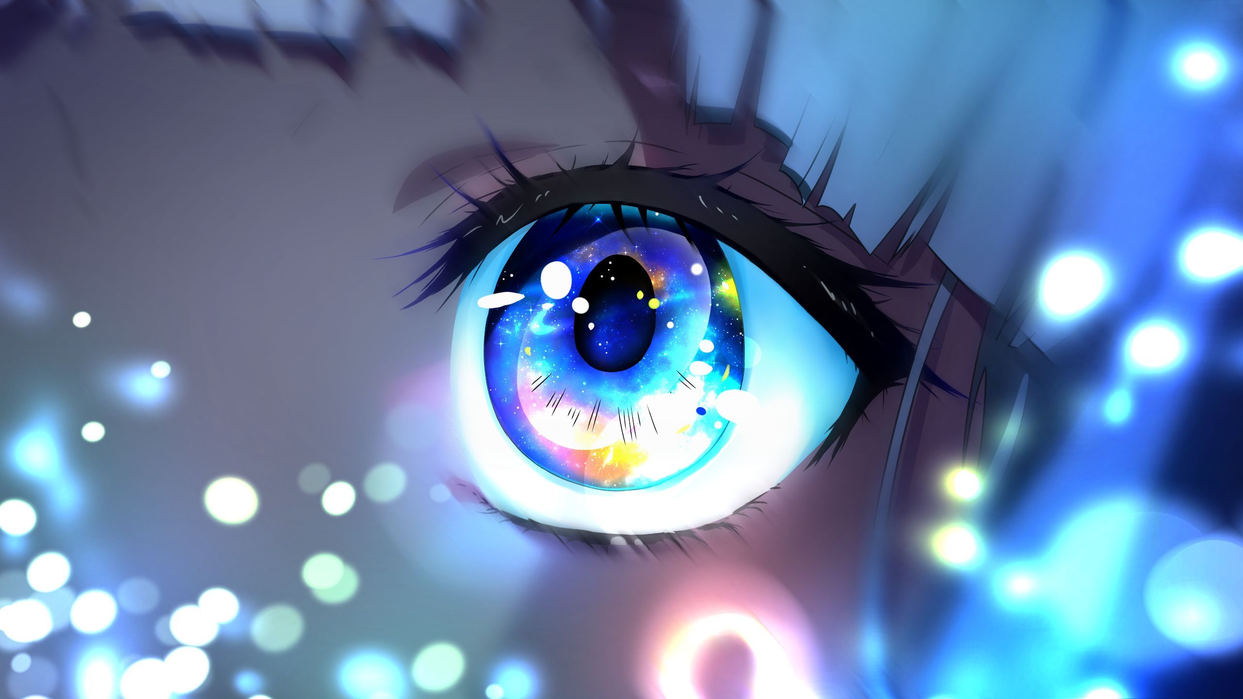 Eyes Anime Girls 2K 2560x1440