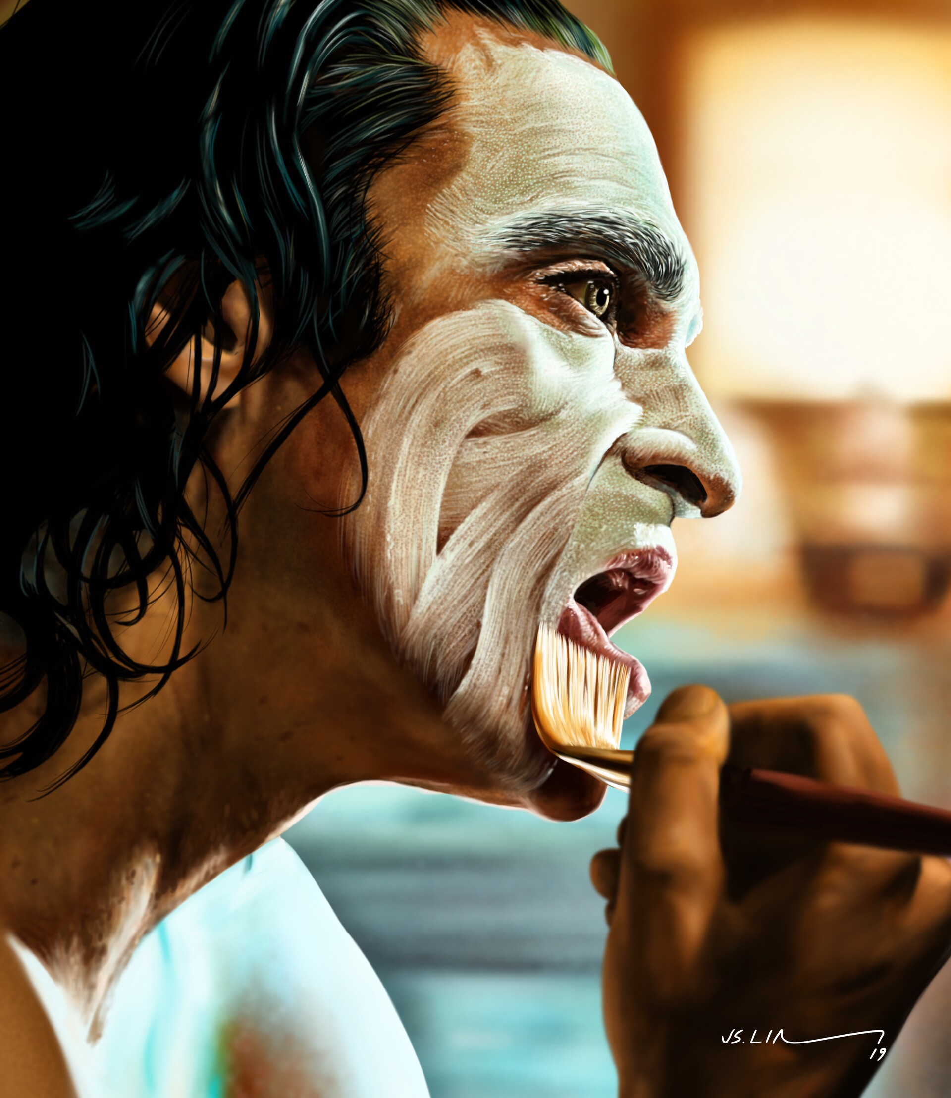 Jinsung Lim Digital Art Artwork Drawing Digital Painting Fan Art Joker Joker 2019 Movie Arthur Fleck 1920x2216