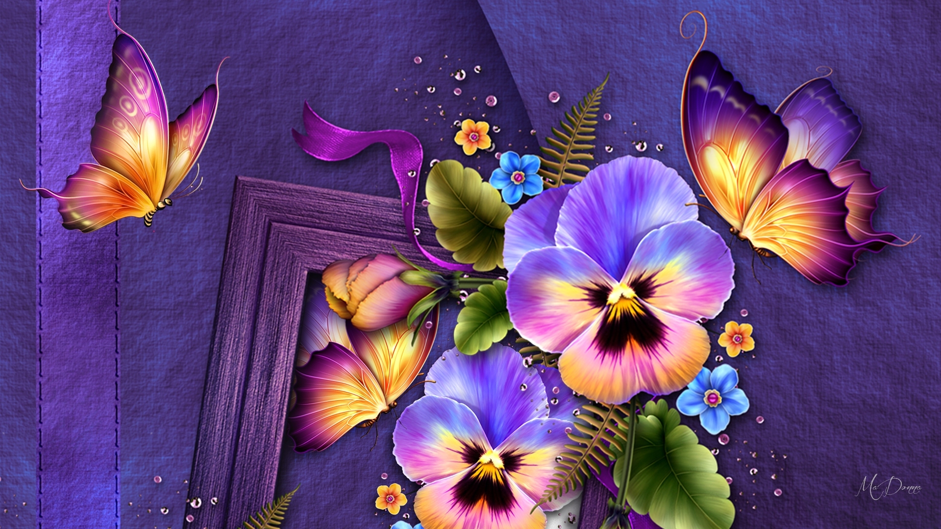 Butterfly Colorful 1920x1080