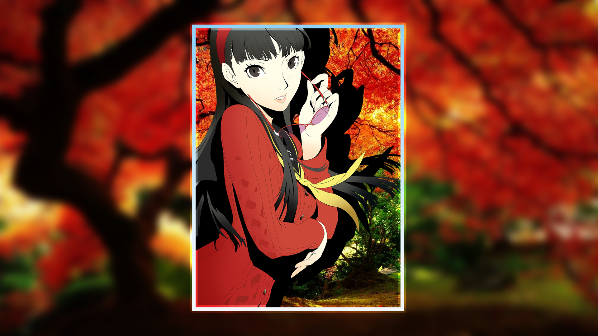 Picture In Picture Forest Fall Yukiko Amagi Persona 4 Persona 4 Golden 1920x1080