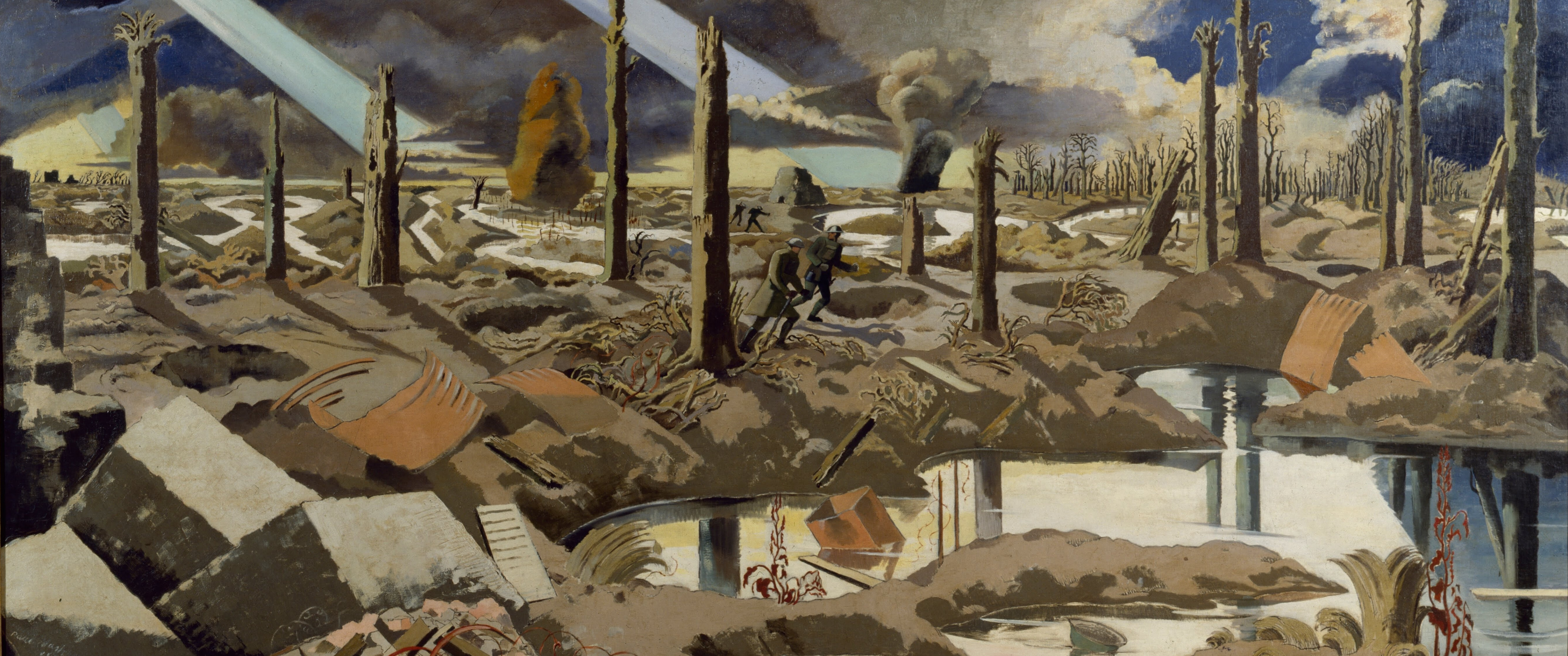 Oil Painting Painting World War I Belgium 5160x2160