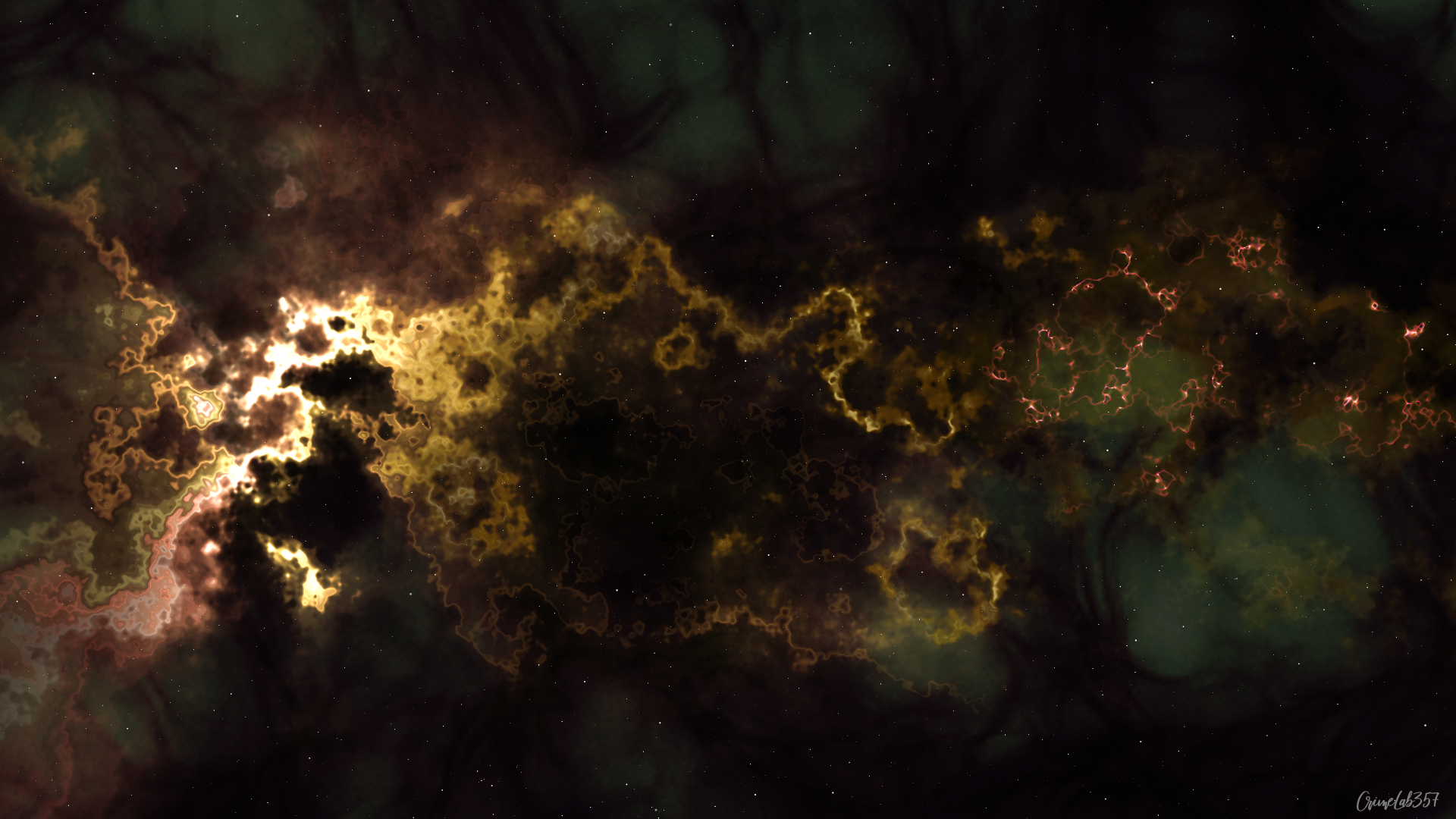 Deep Space Nebula Watermarked Stars Space 1920x1080