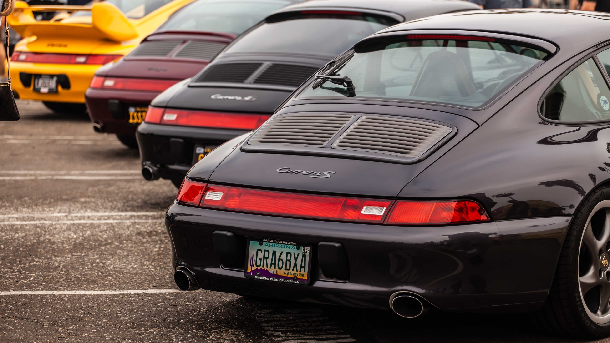 Car Porsche 993 German Cars 90s Cars Licence Plates 2560x1440