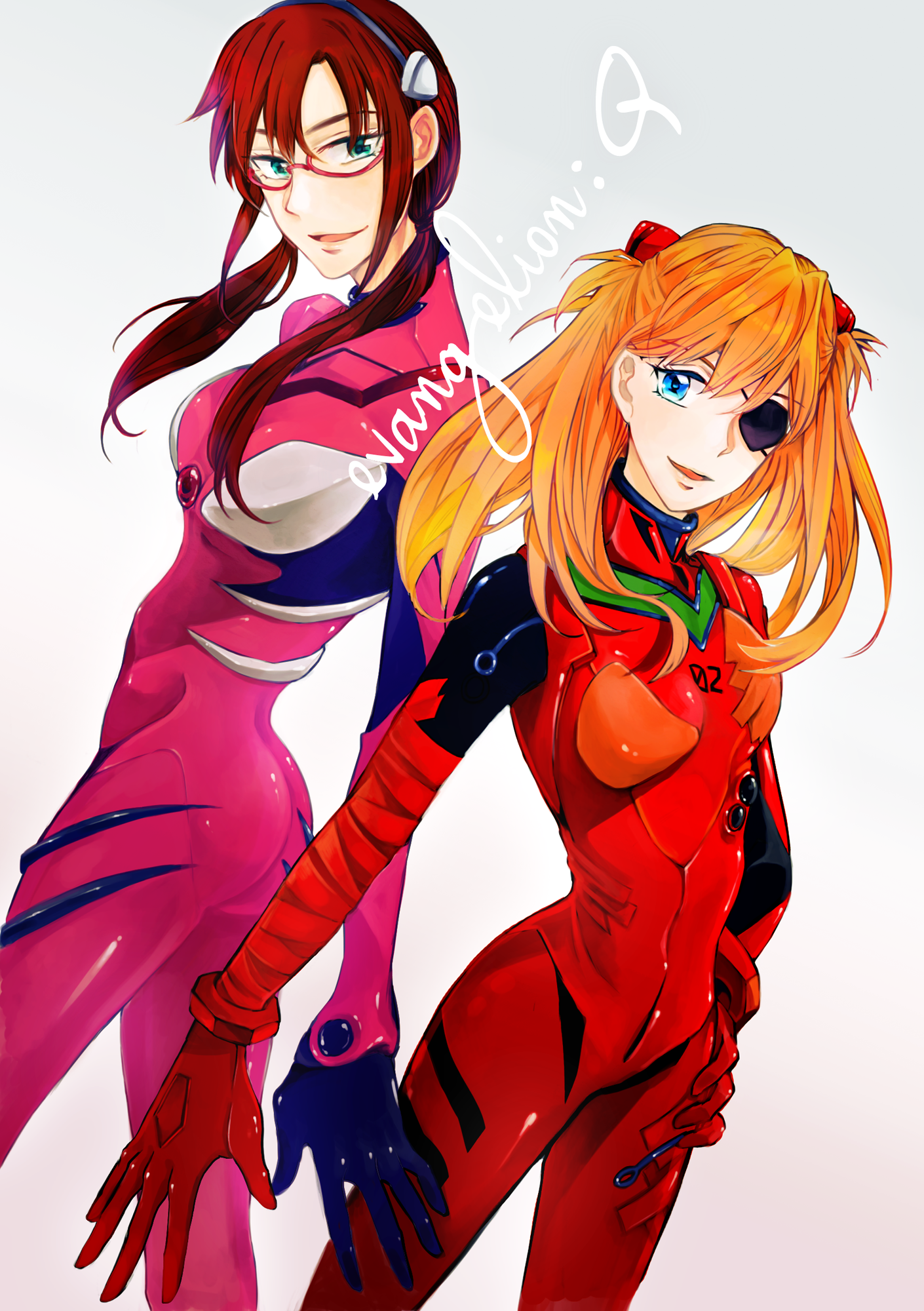 Anime Anime Girls Rebuild Of Evangelion Neon Genesis Evangelion Asuka Langley Soryu Makinami Mari Il 1410x2000