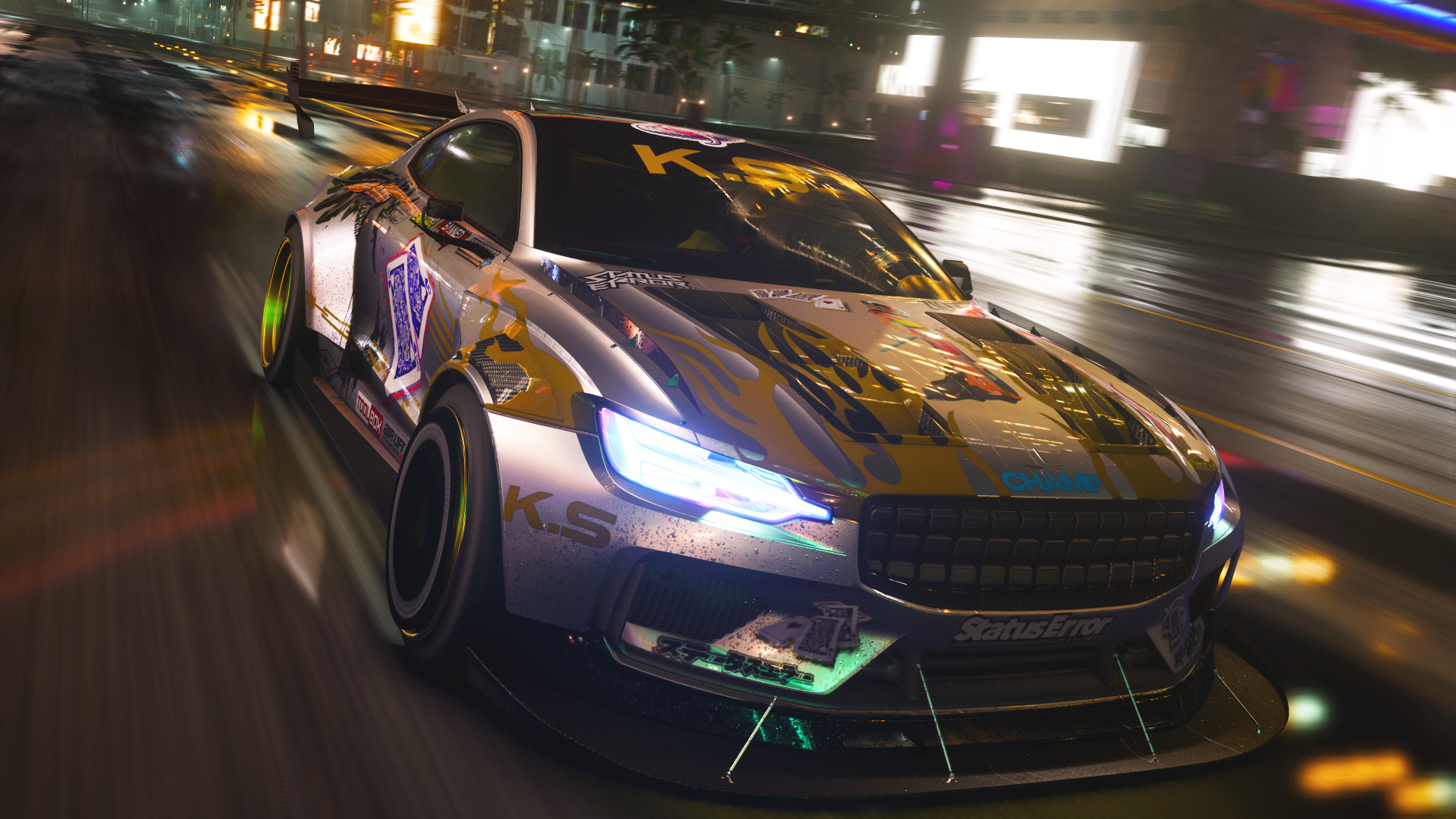 Need For Speed Heat Need For Speed EA Games Car Video Game Car Race Cars 4K Gaming 4k Pic Neon Custo 1920x1080