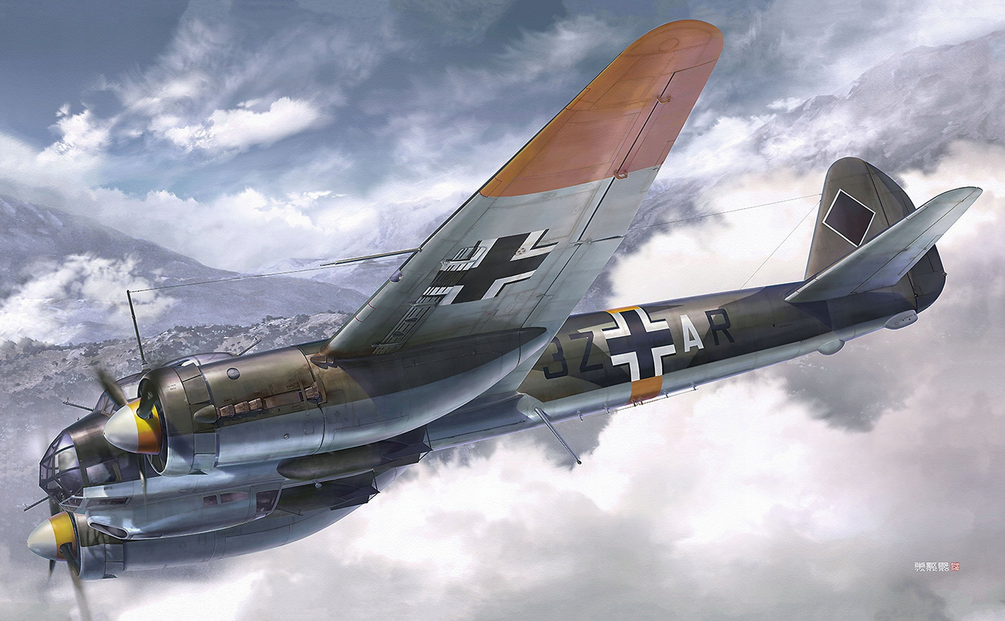 World War Ii World War War Military Military Aircraft Aircraft Airplane Bomber Germany Boxart Artwor 2048x1266