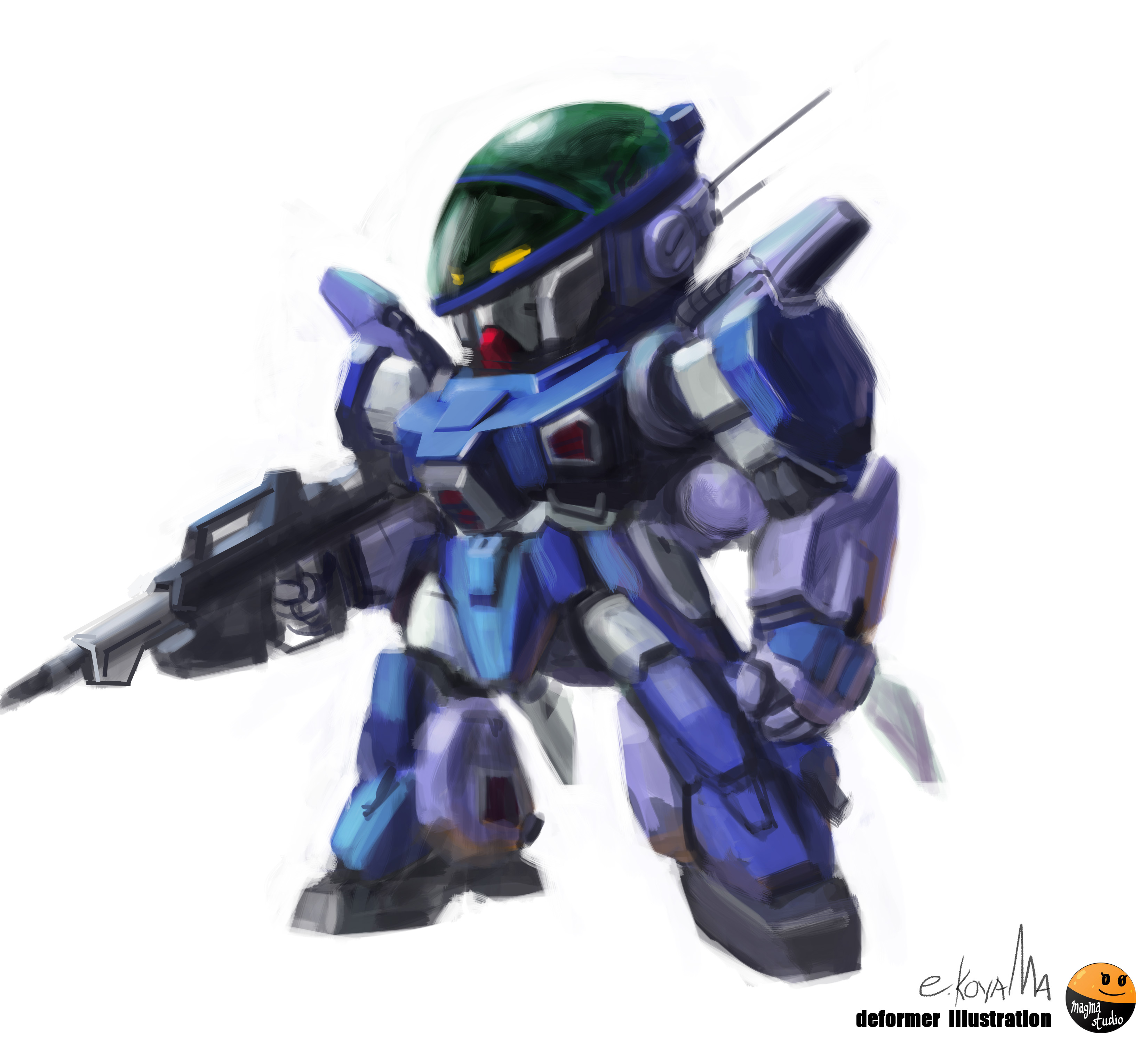 Anime Mechs Super Robot Taisen Artwork Digital Art Fan Art Layzner Blue Meteor SPT Layzner White Bac 3300x3000
