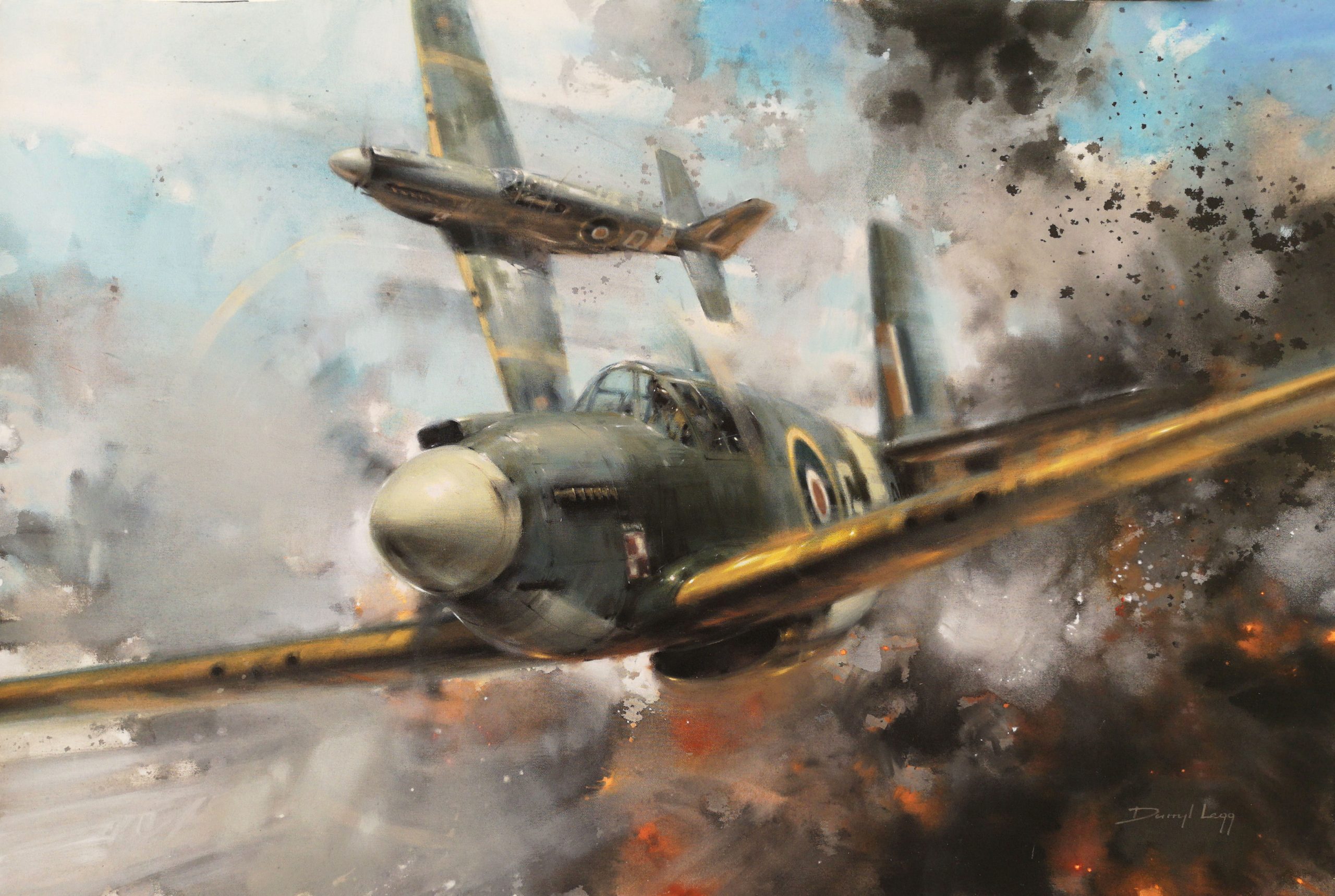 World War Ii War Airplane Aircraft World War Boxart Painting Artwork Air Force North American P 51 M 2560x1719