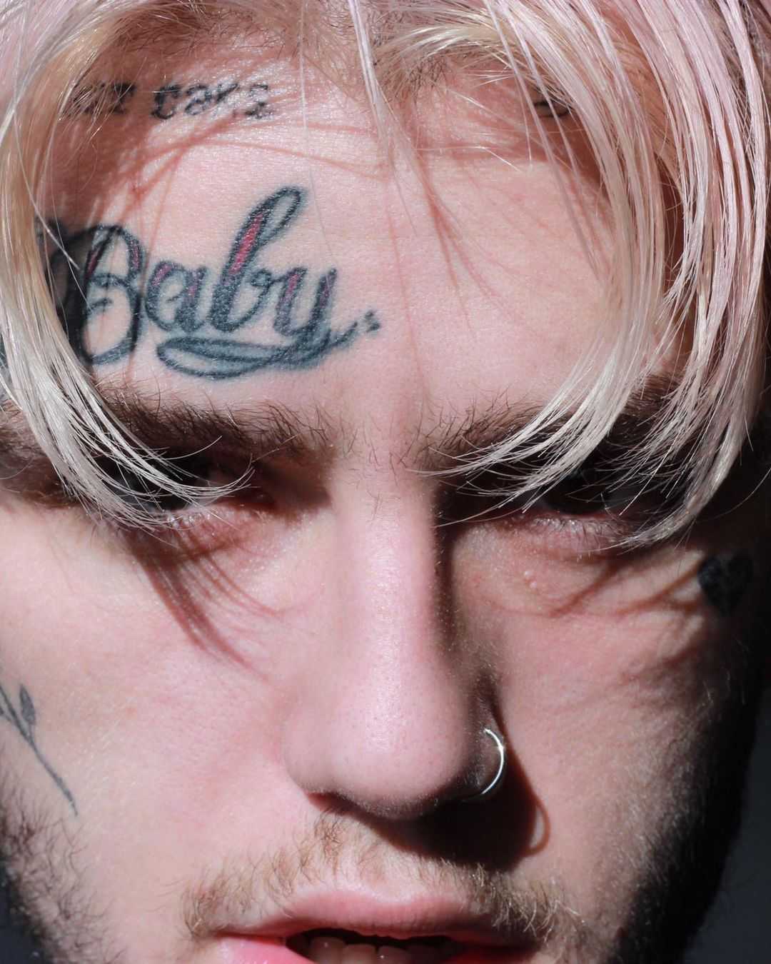 People Lil Peep Men Face Tattoo Rapper Pierced Nose Crybaby 1080x1350