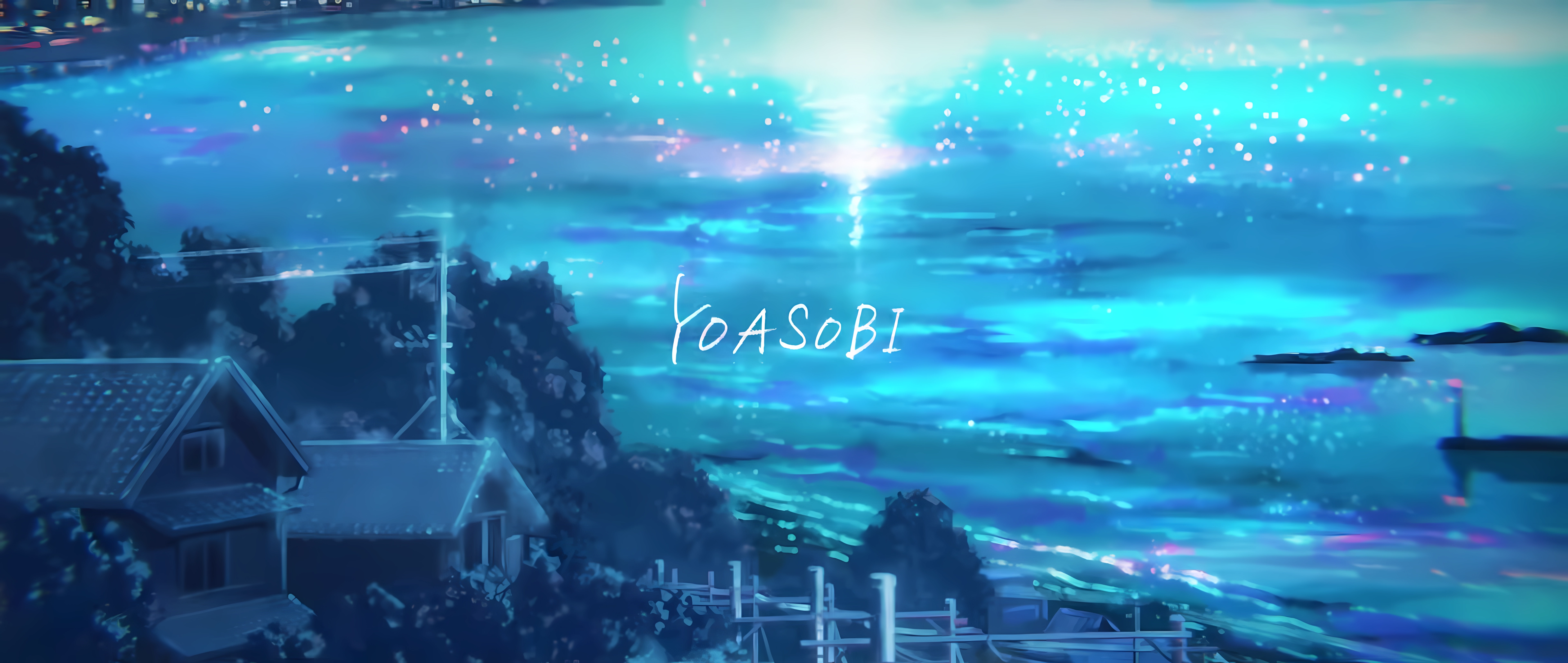YOASOBi Anime Girls Anime Screenshot Water 7672x3244