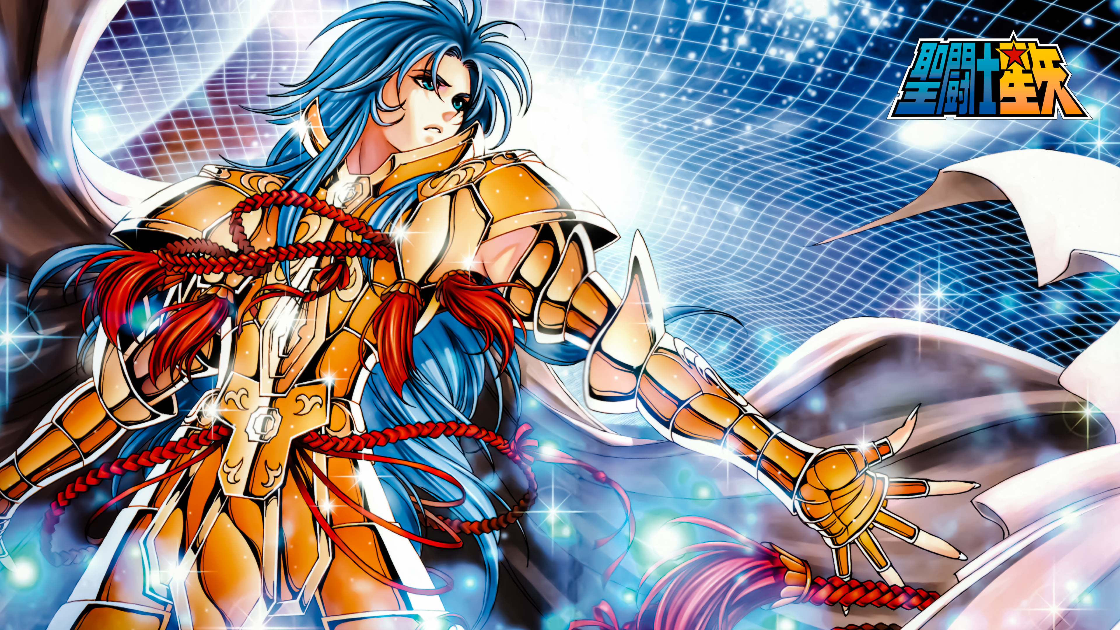 Saint Seiya Legend Of Sanctuary Saint Seiya Anime Women Blue Hair Aqua Eyes Long Hair Armored Armor  3840x2160