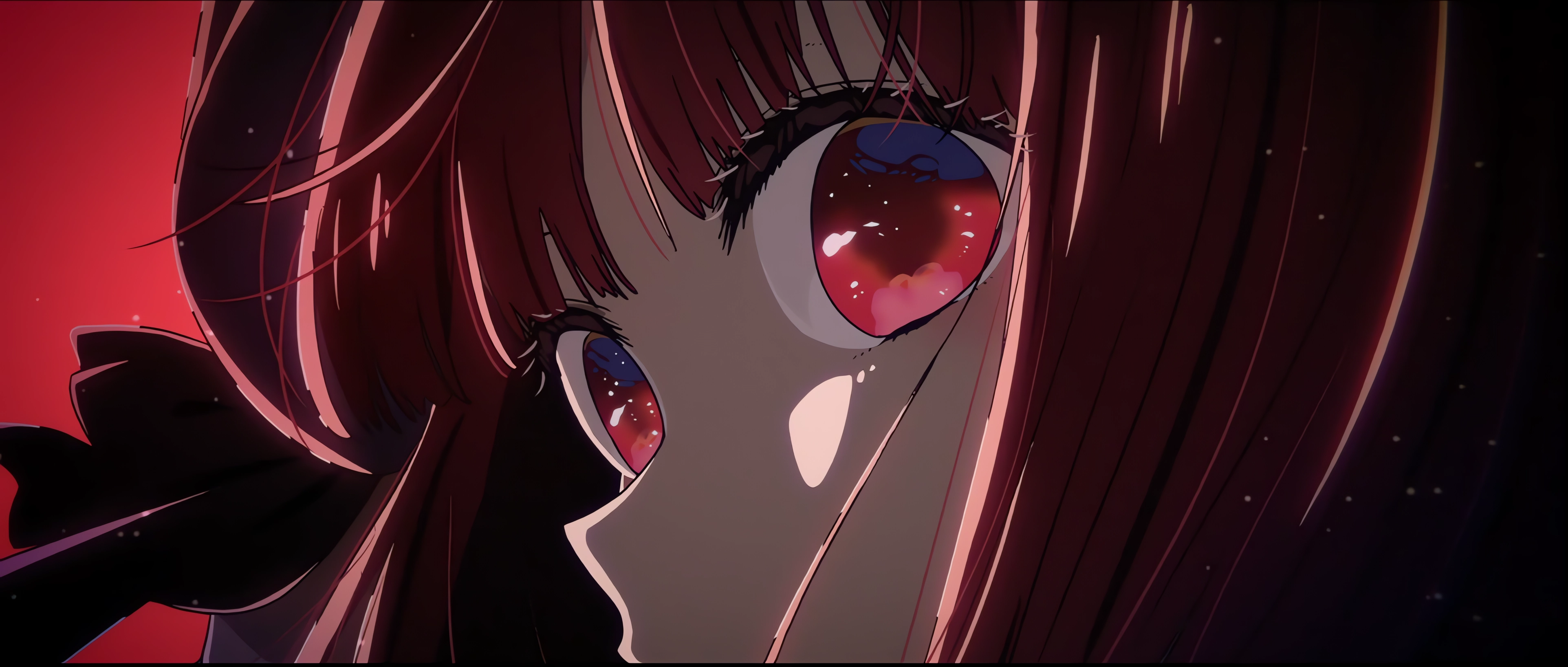 Oshi No Ko Kana Arima Looking At Viewer Anime Girls Redhead Red Eyes 3848x1636