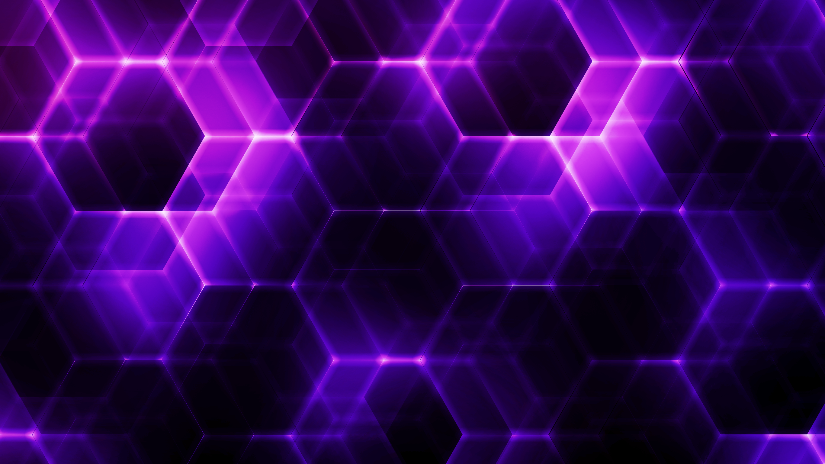 Abstract Hexagon FirstLightStudios Purple 2732x1536