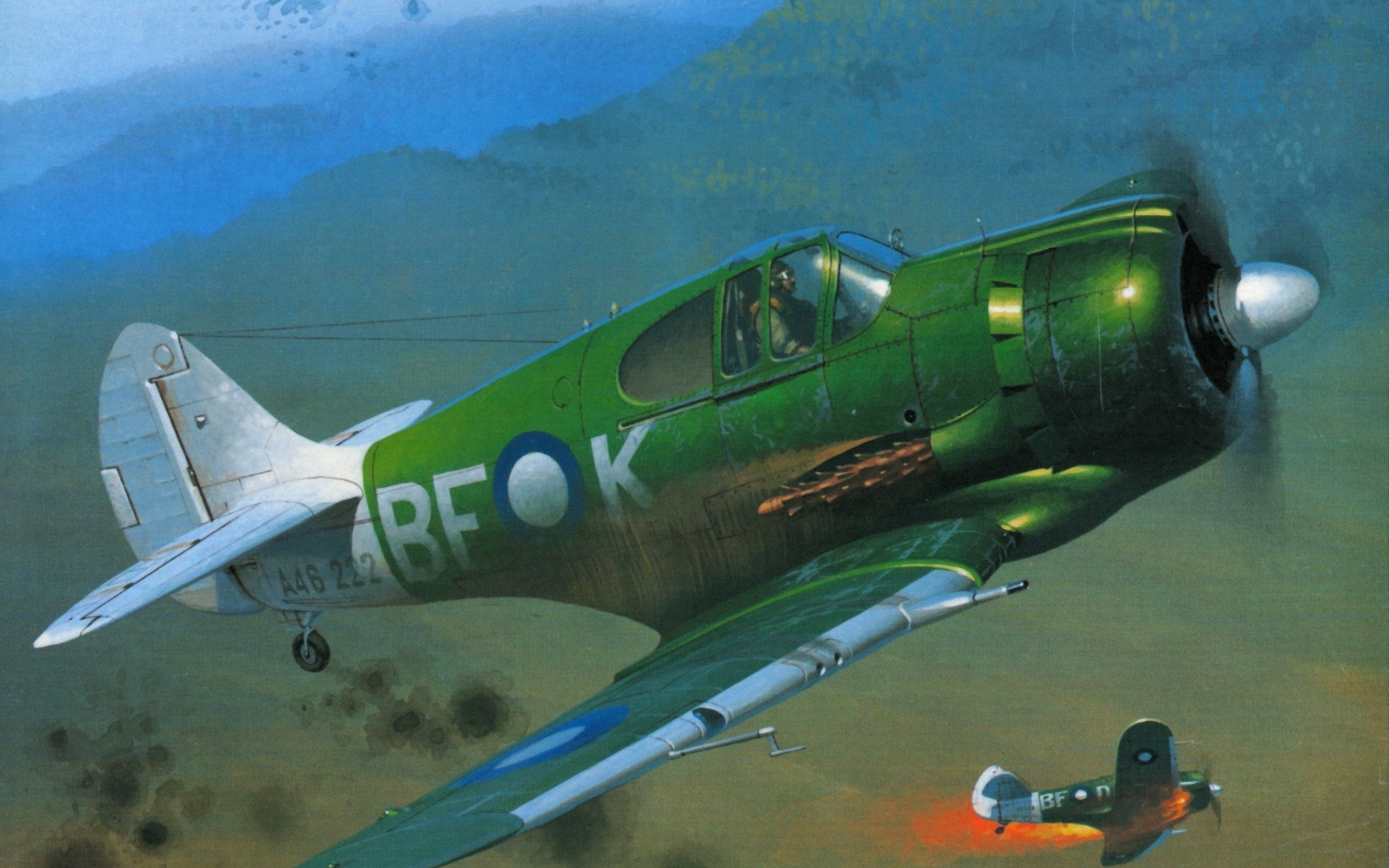 World War Ii Aircraft Airplane Military Aircraft Australia Australian Airforce Australian CAC Boomer 1920x1200