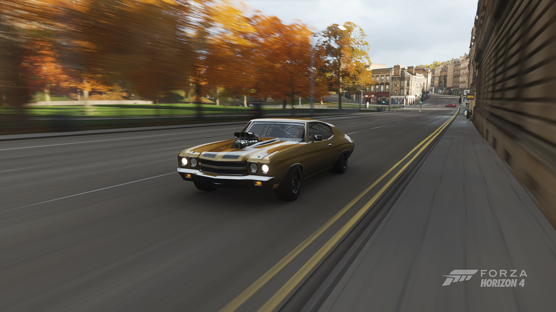 Forza Horizon 4 Forza Horizon Forza Car CGi Driving 1970 Chevrolet Chevelle Super Sport Chevelle SS  1920x1080