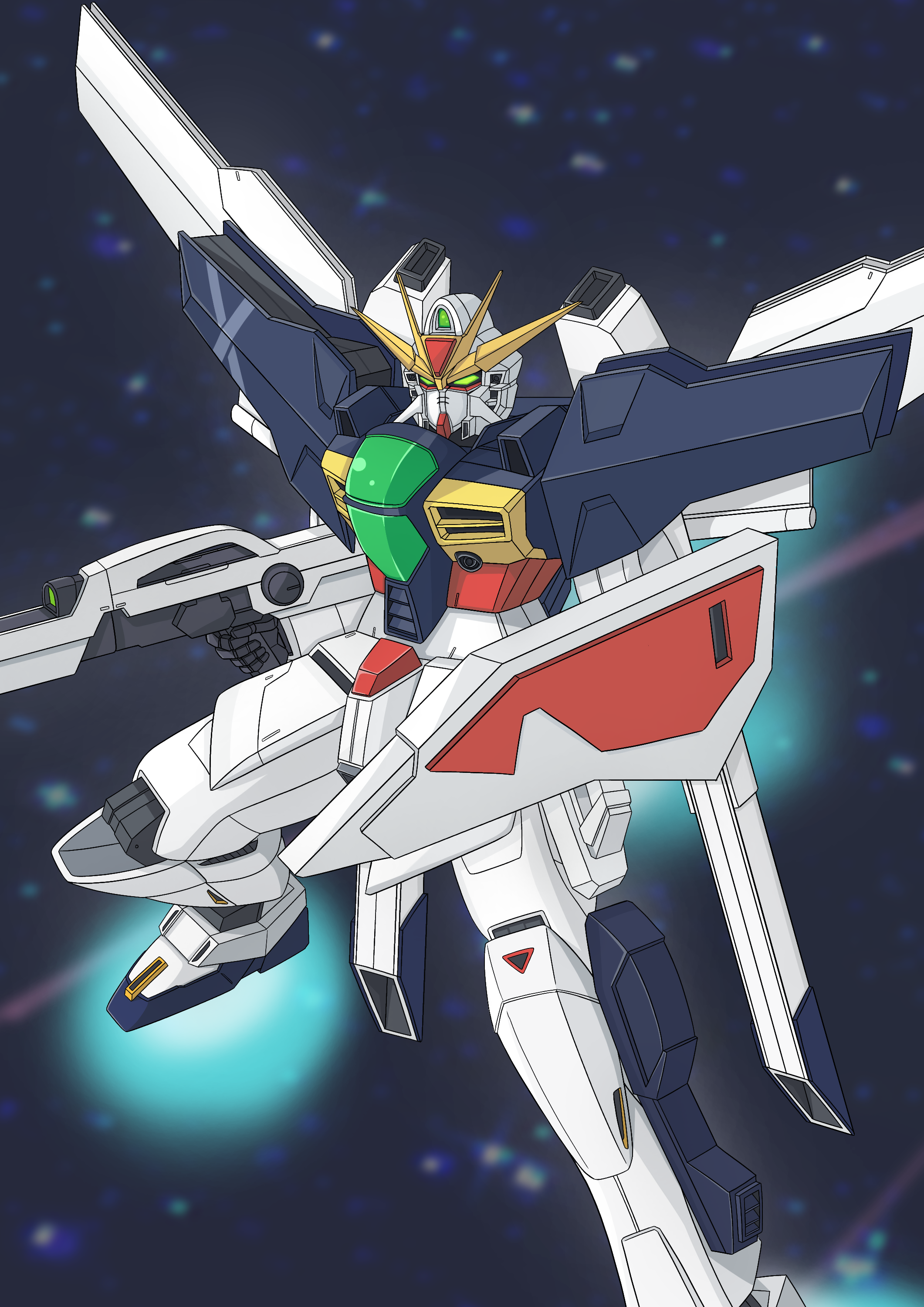 Anime Mechs Gundam After War Gundam X Super Robot Taisen Gundam Double X Artwork Digital Art Fan Art 2121x3000