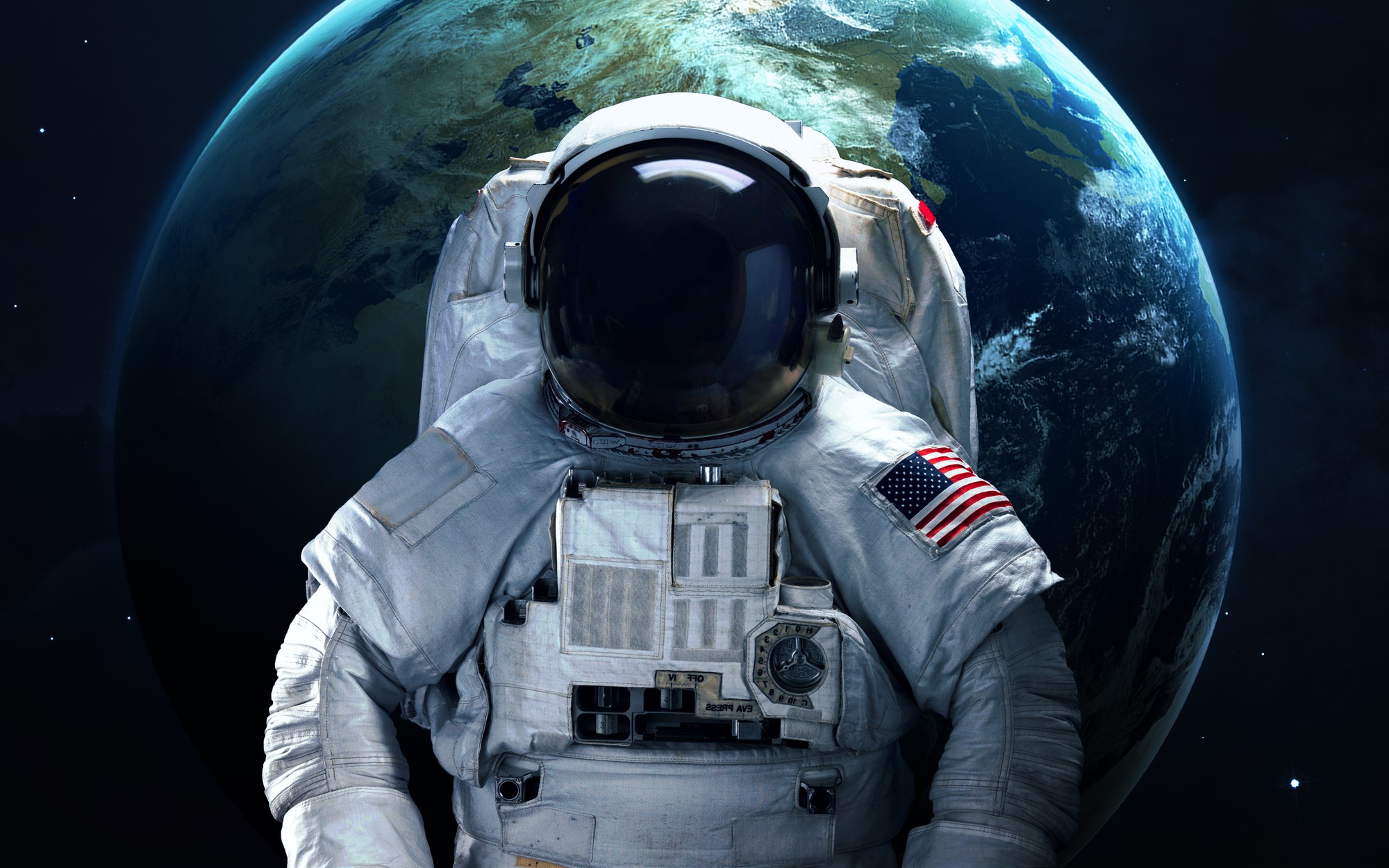 Astronaut Spacesuit Planet Space 2000x1250