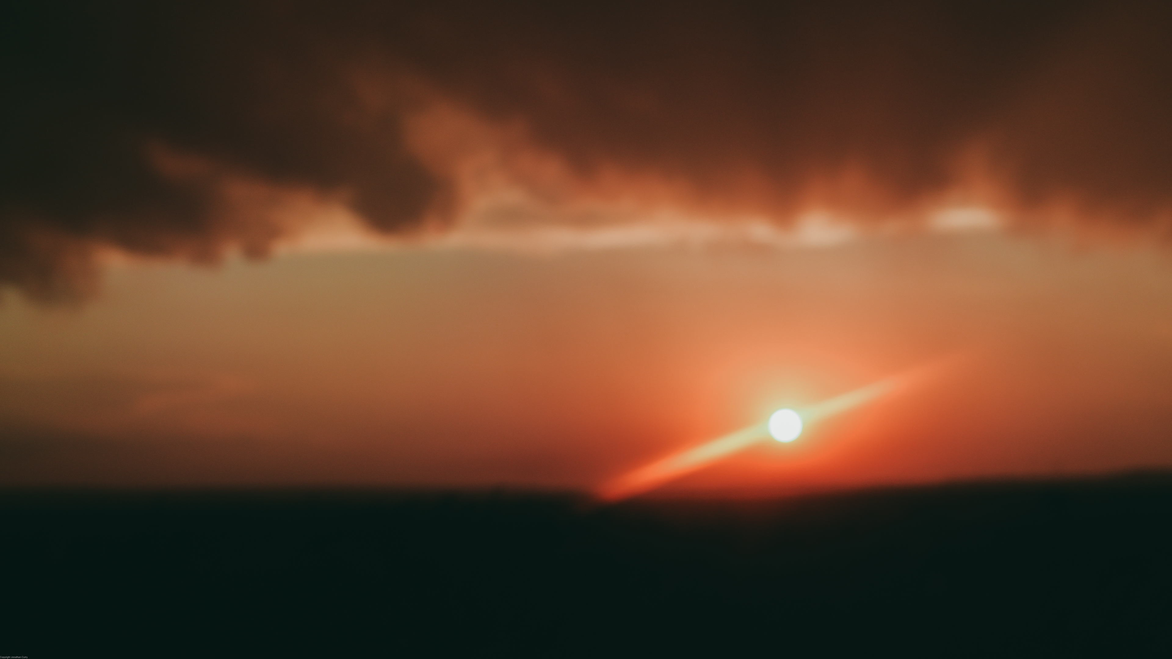 Sunset Glow Sunset Photography Bokeh Blurred Skyscape Horizon Outdoors Nature Sun Sky 50mm Minimalis 3840x2160