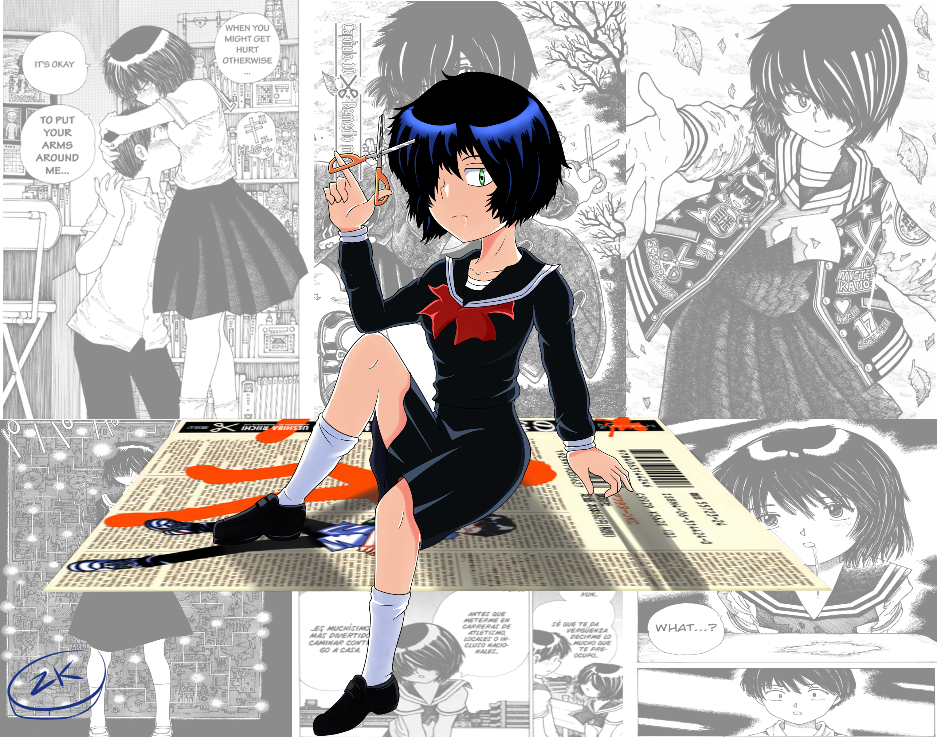 Anime Mysterious Girlfriend X 3050x2400