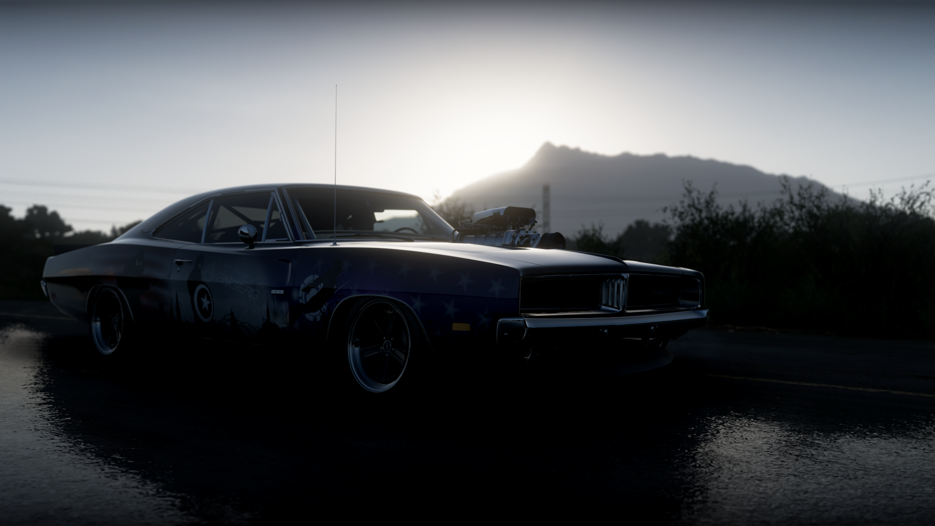 Forza Horizon 5 Video Games Dodge Charger Dodge American Cars PlaygroundGames Supercharger Vehicle S 1920x1080
