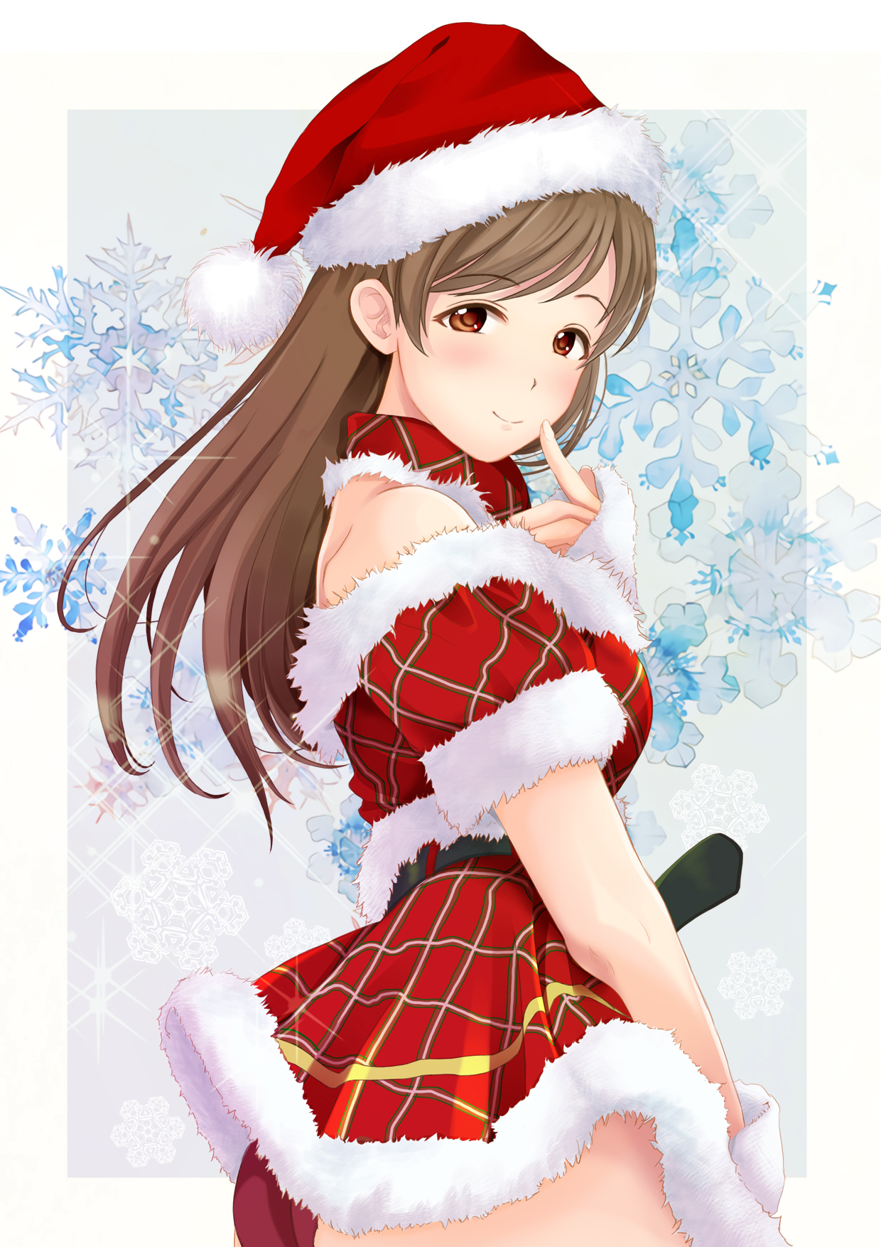 Anime Anime Girls THE IDOLM STER THE IDOLM STER Cinderella Girls Long Hair Brunette Solo Nitta Minam 1240x1754