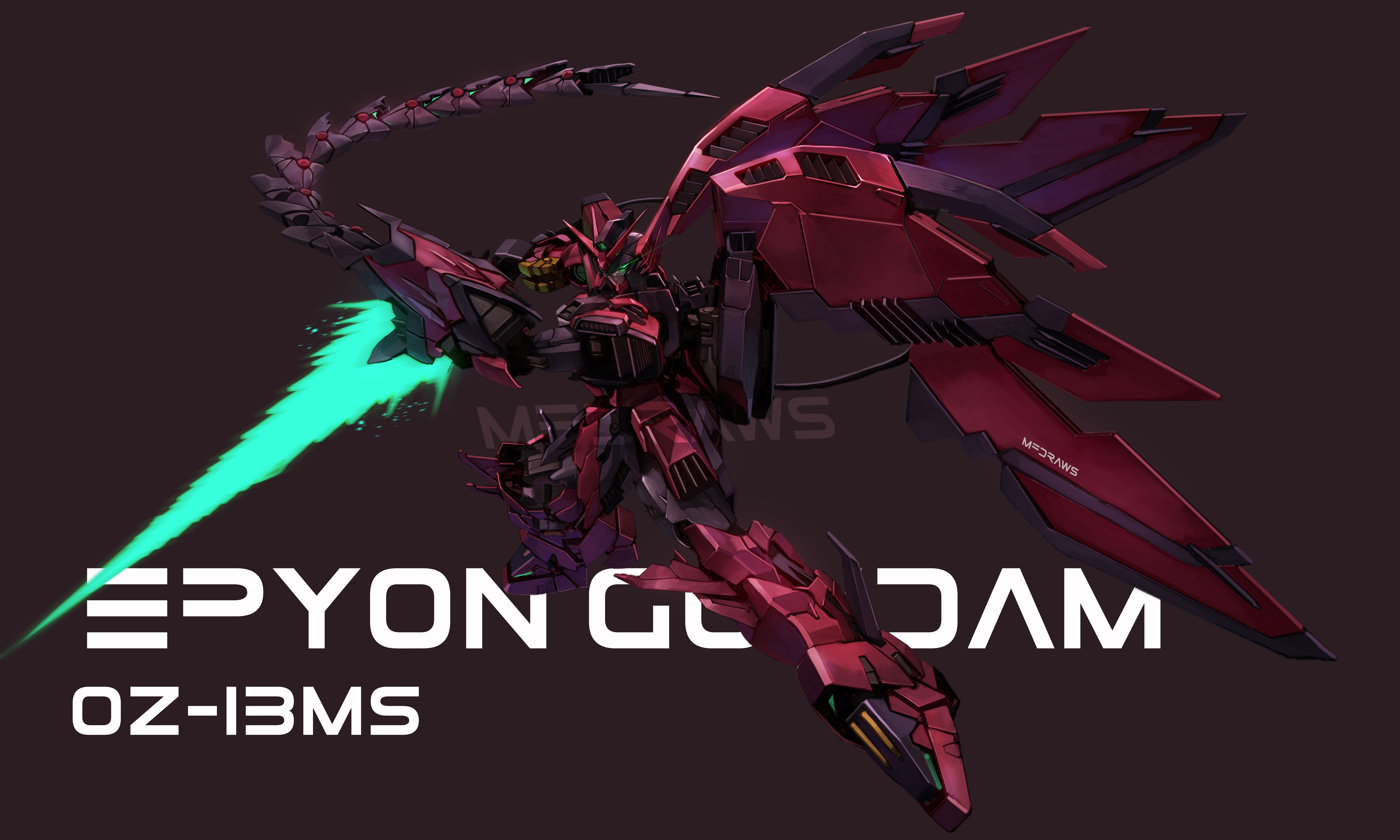 Anime Mechs Gundam Super Robot Taisen Mobile Suit Gundam Wing Gundam Epyon Artwork Digital Art Fan A 8000x4800